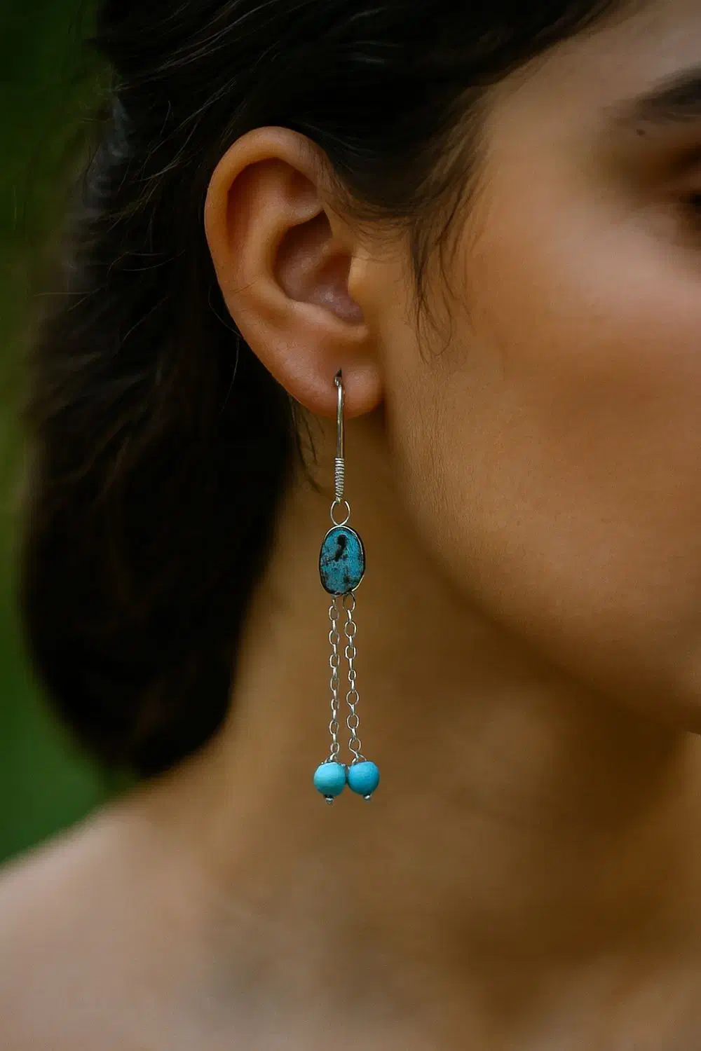 گوشواره دست ساز|جواهرات|اهواز, زندوکیلی|دیوار