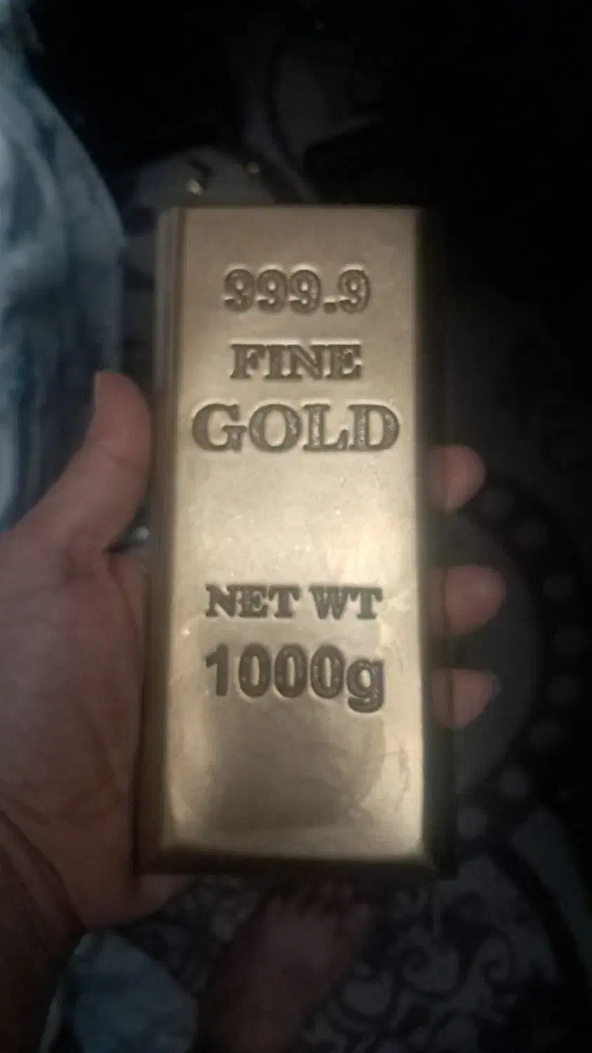 ماکت شمش طلا یک کیلویی مشابه اصل دکوری ۲۴عیار دلار|کلکسیون و سرگرمی|تهران, چهارصد دستگاه|دیوار