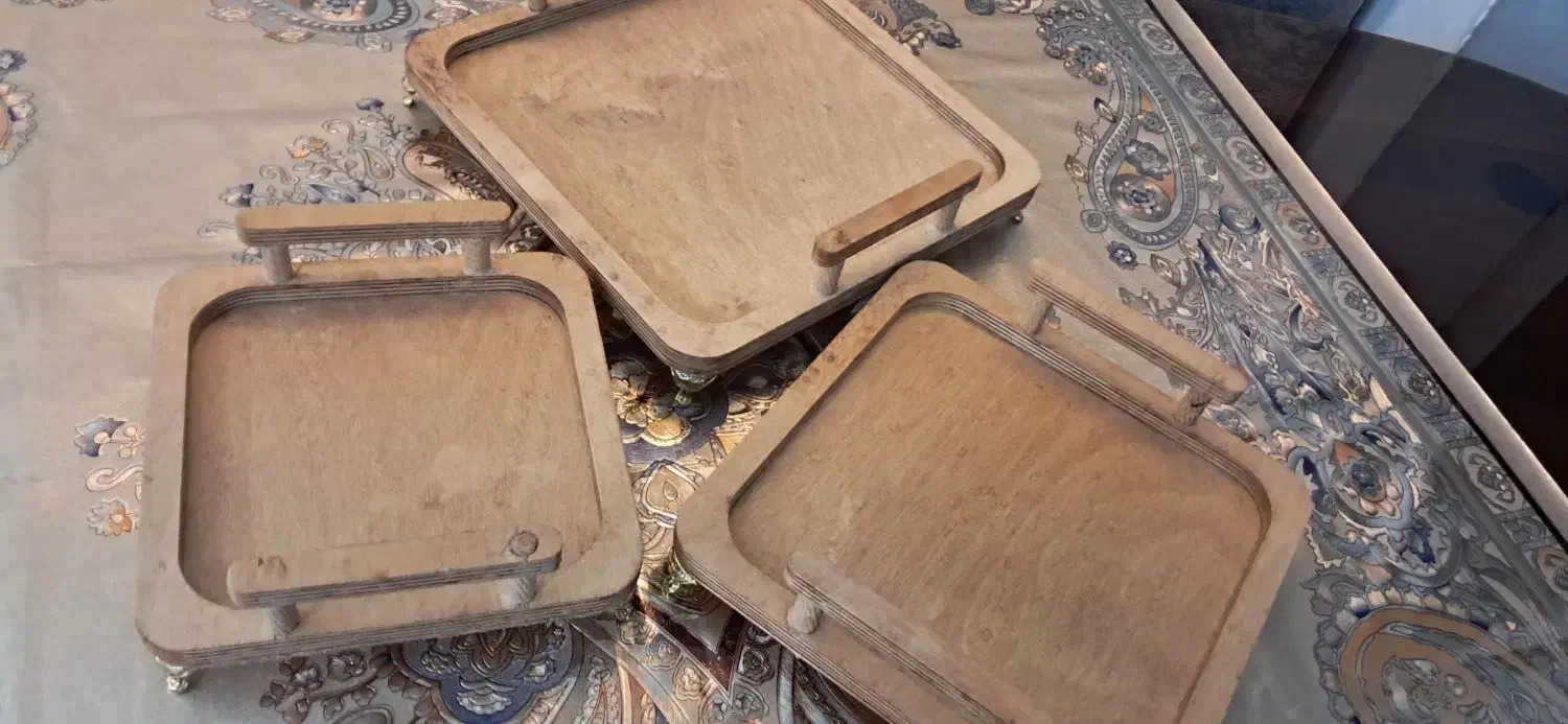 سینی چوبی نو|ظروف سرو و پذیرایی|ملایر, |دیوار