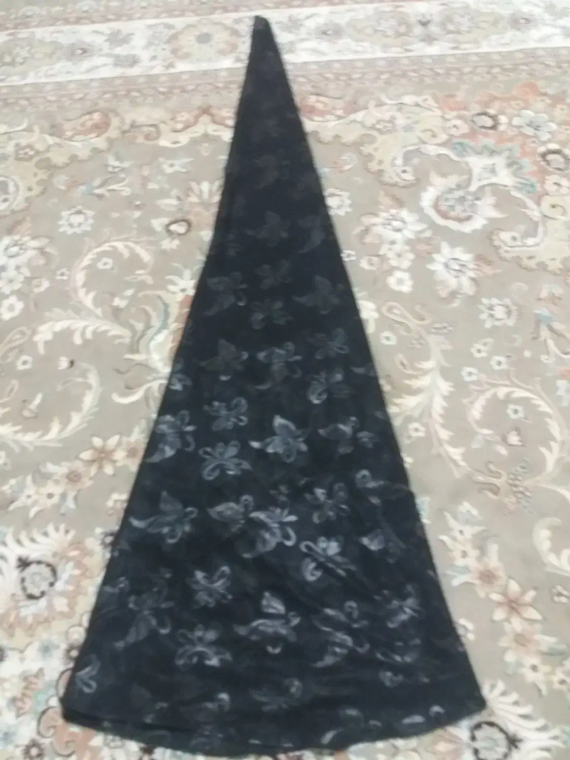 چادر مشکی و رومیزی طرح ترمه|لباس|قوچان, |دیوار