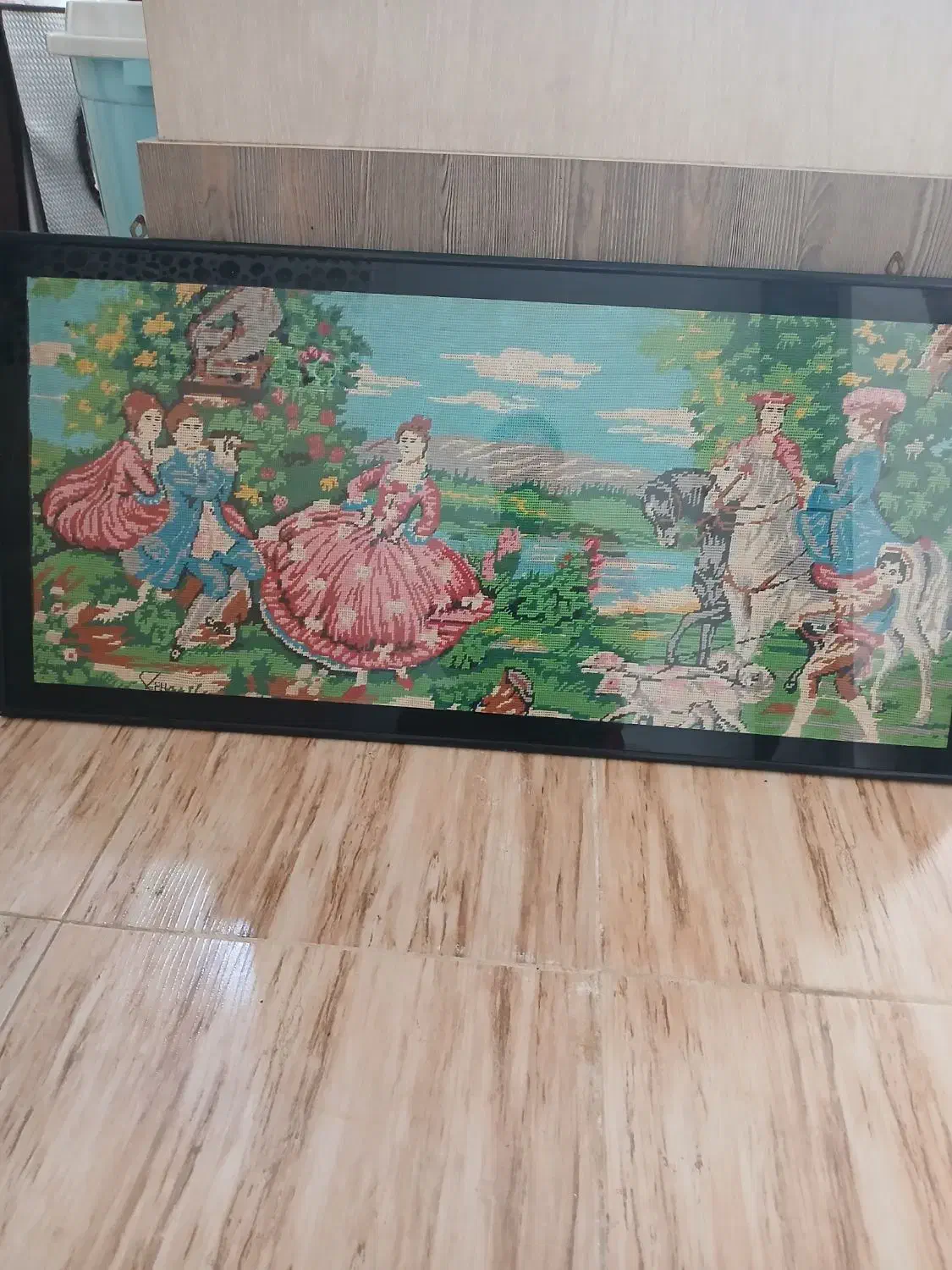 تابلوکوبلن دست دوز|تابلو، نقاشی، عکس|صومعه‌سرا, |دیوار