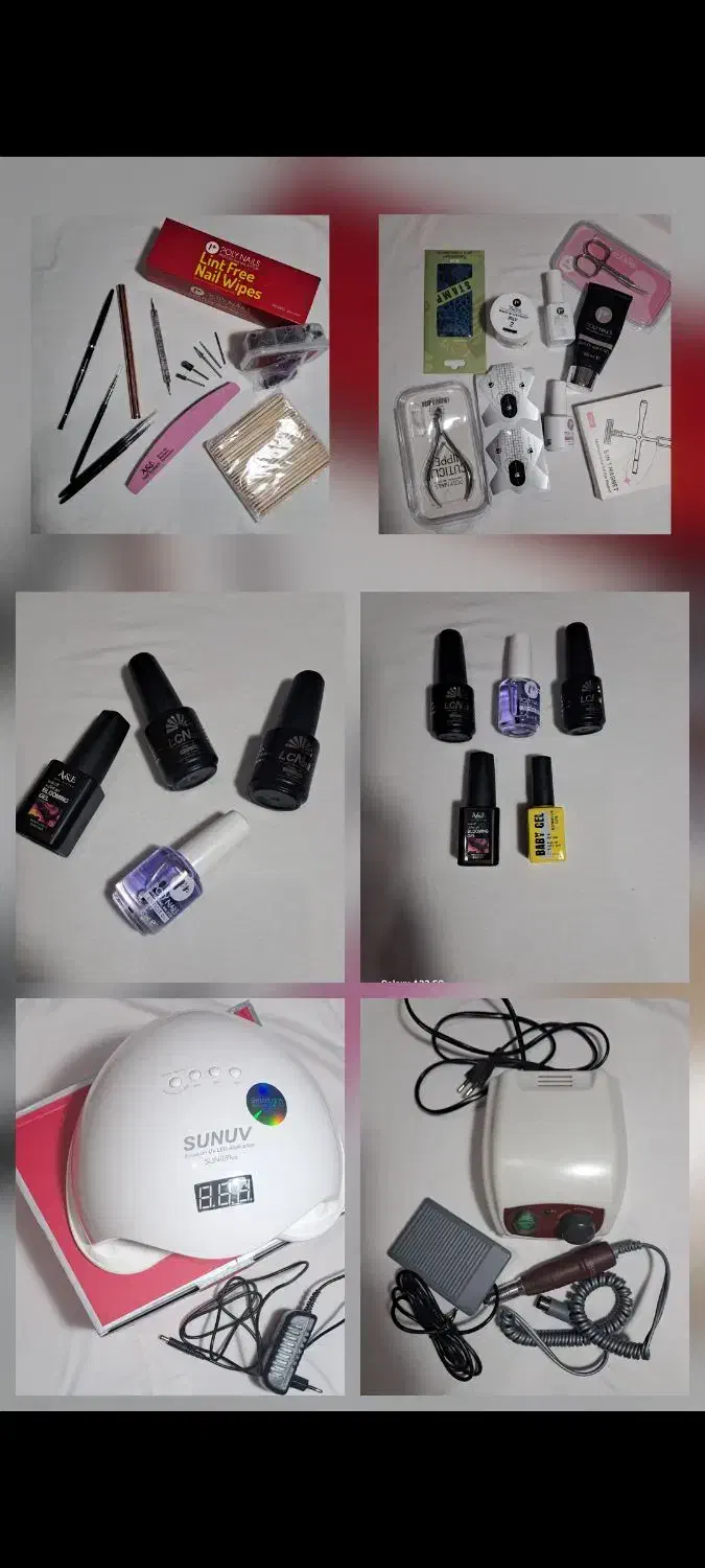 وسایل کاشت ناخن|آرایشگاه و سالنهای زیبایی|ایلام, |دیوار