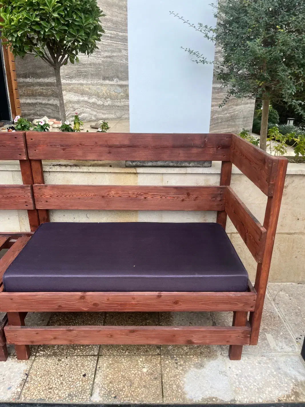 صندلی الاچیق چوبی|میز و صندلی غذاخوری|رویان, |دیوار