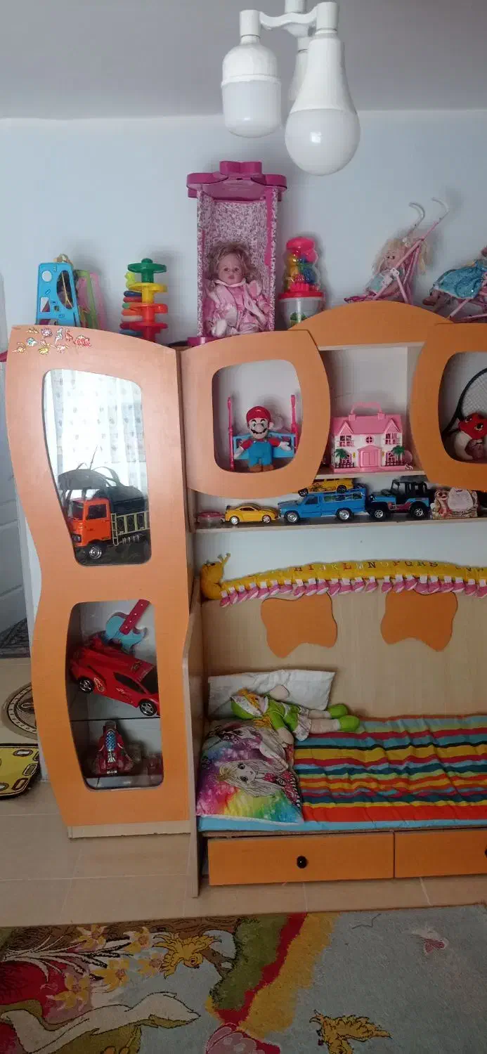 تخت وکمد کودک|تخت و صندلی بچه|سیرجان, |دیوار