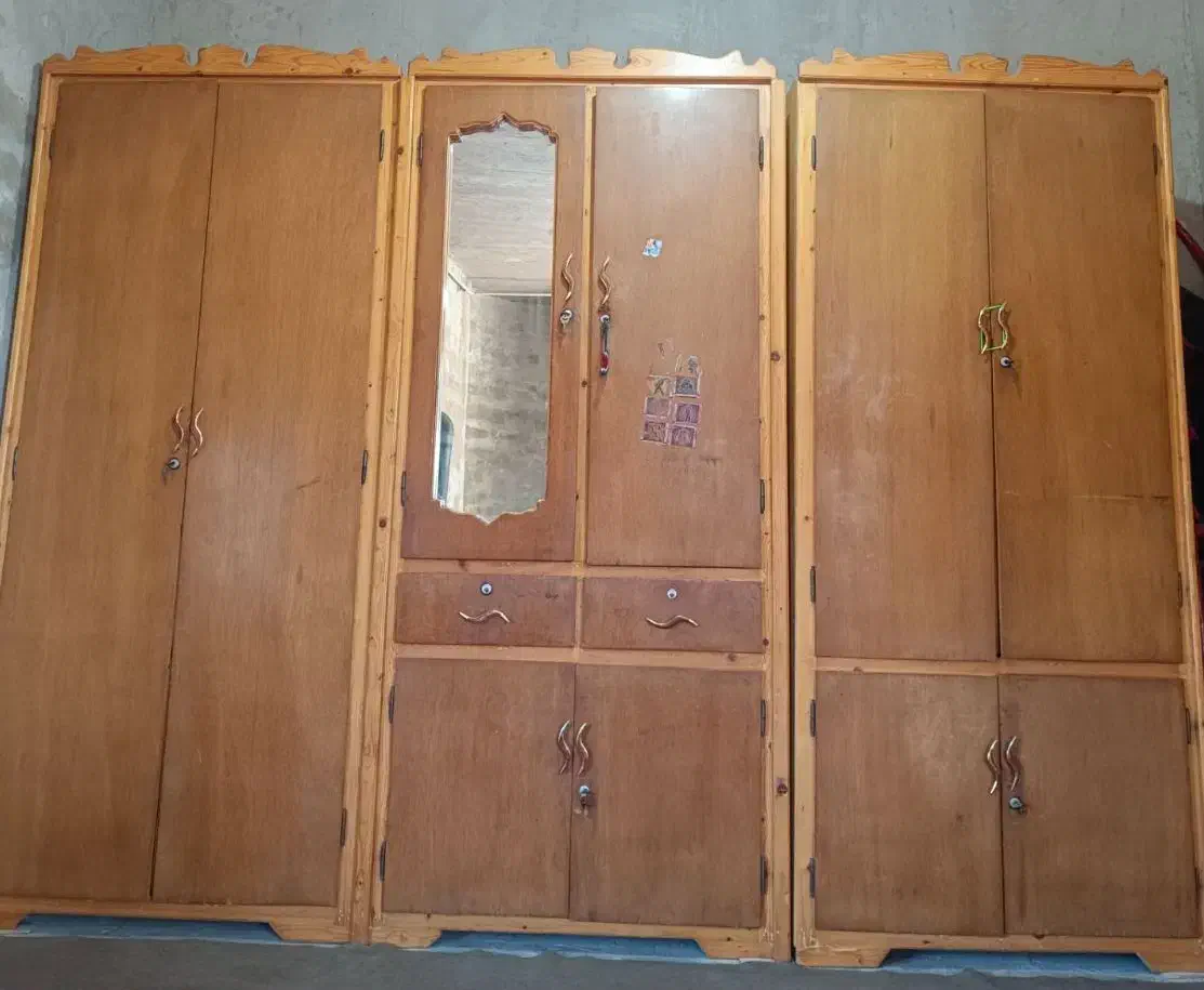 کمد دیواری چوبی|جاکفشی، کمد، دراور|گنبد کاووس, |دیوار