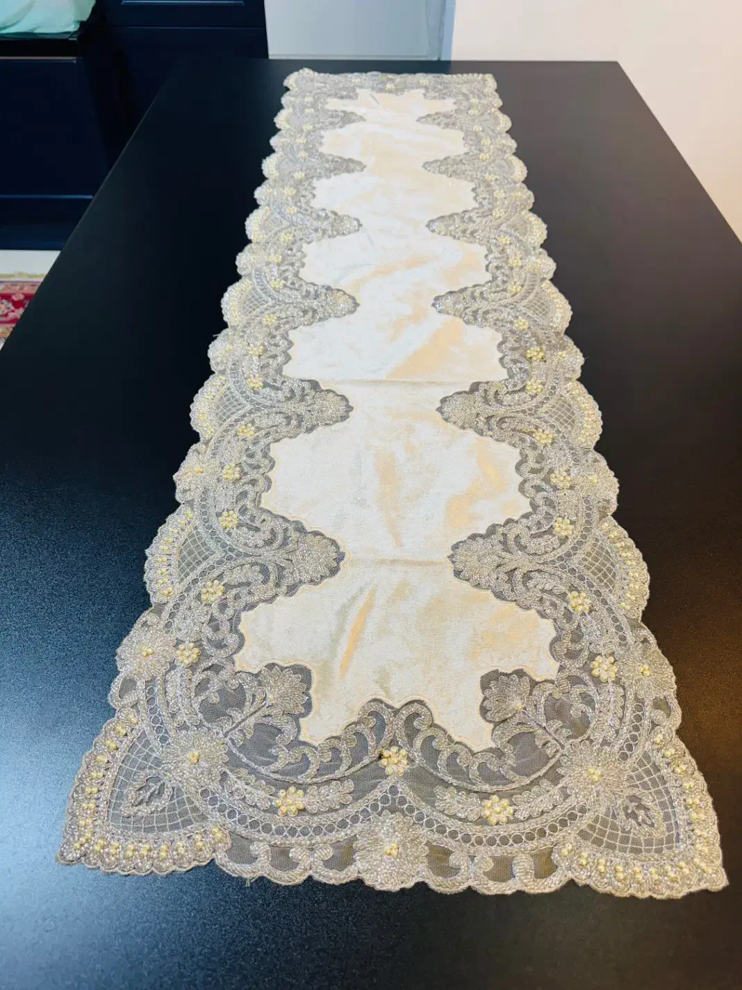 سه مدل رانر تماما سنگ دوزی و ملیله دوزی|پرده، رانر، رومیزی|پاکدشت, پاکدشت (مامازند)|دیوار