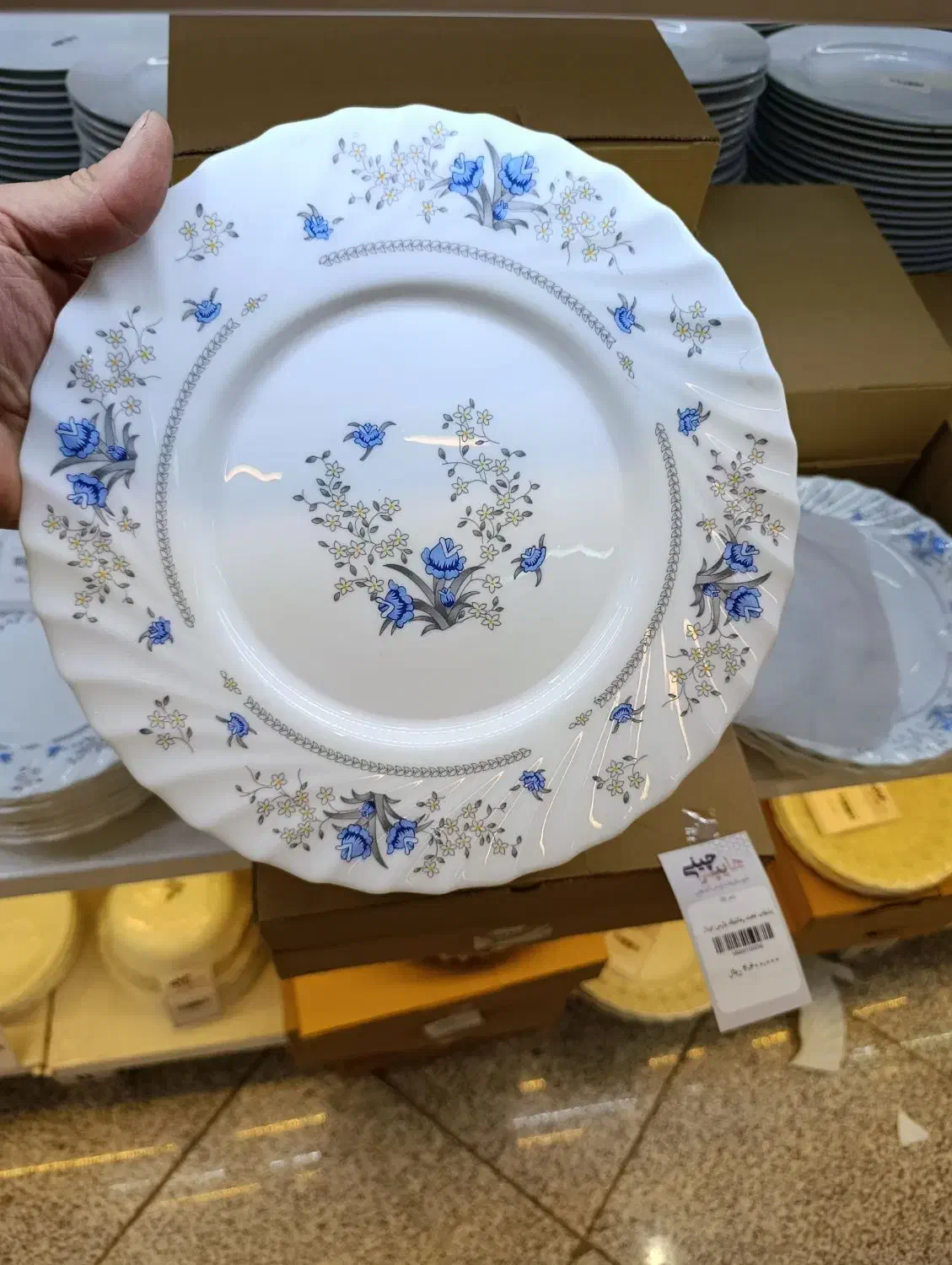 آرکوپال گل آبی یا کد 120 پارس اوپال|ظروف سرو و پذیرایی|تبریز, |دیوار