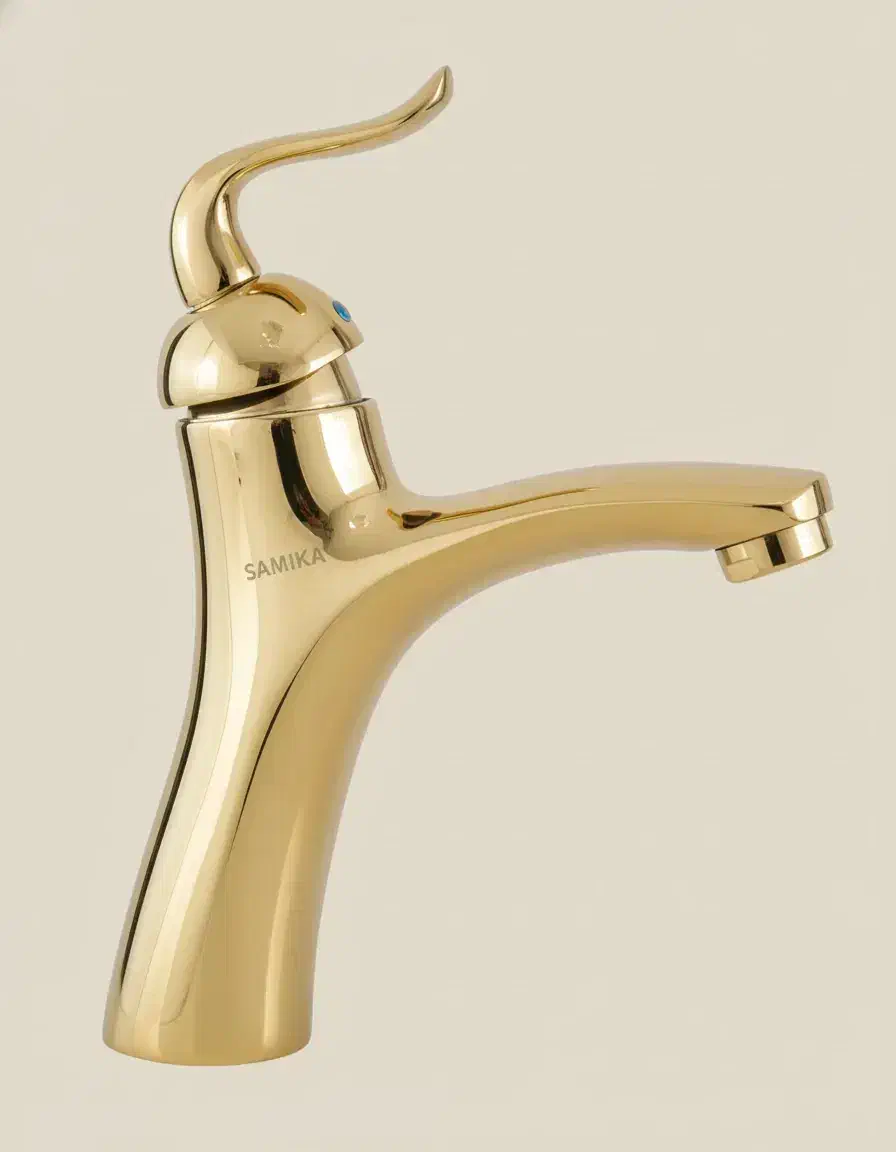 شیر روشویی آرچر طلایی|لوازم سرویس بهداشتی|بروجرد, |دیوار