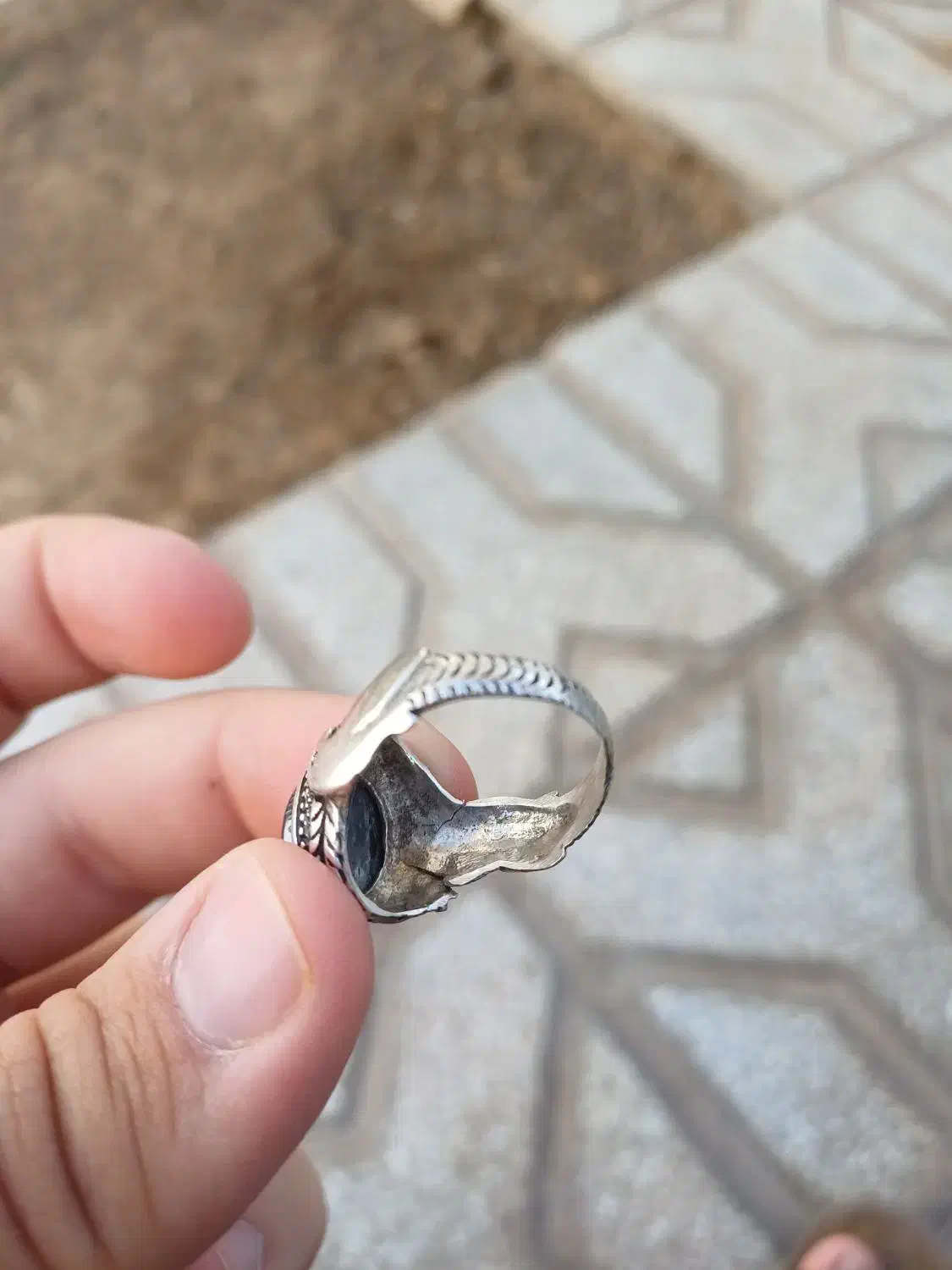 انگشتر نقره حدید|کلکسیون اشیاء عتیقه|سبزوار, توحیدشهر|دیوار