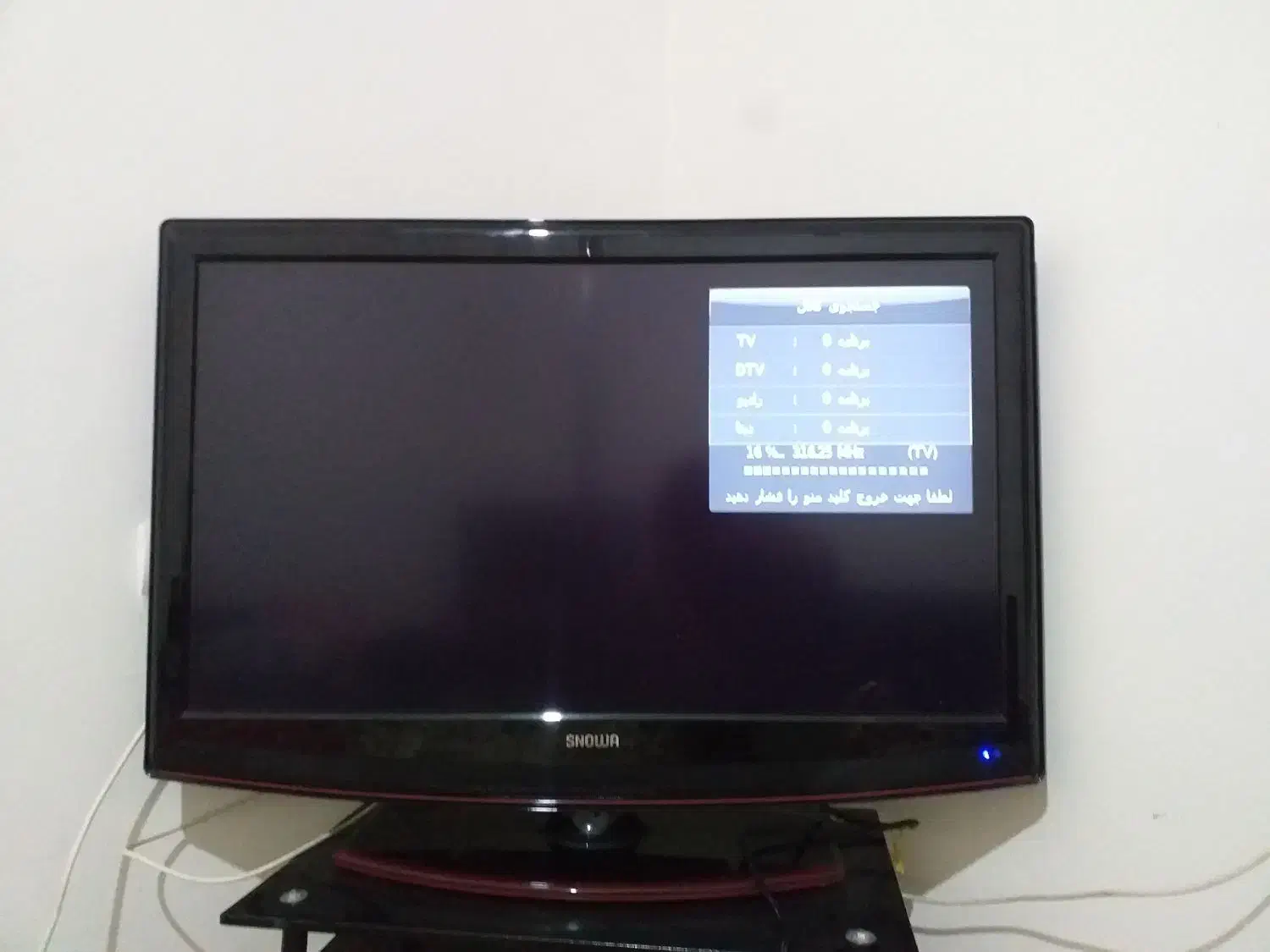 فروش تلوزیون ۳۷اینچ اسنوا درحد نو خیلی کم کارکرد|تلویزیون و پروژکتور|نورآباد, |دیوار