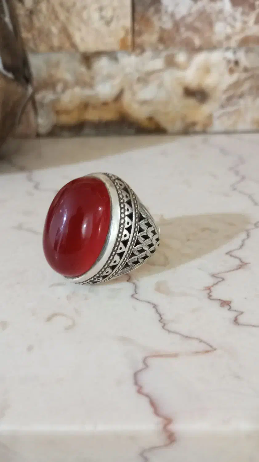 دو عدد انگشتر نقره دست ساز|جواهرات|کرمانشاه, |دیوار