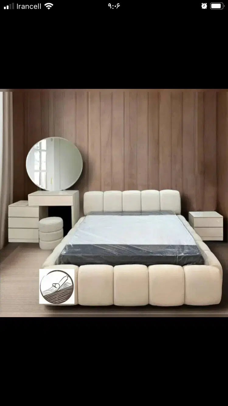 تخت خواب+سرویس خواب پنبه|تخت و سرویس خواب|مشکیندشت, |دیوار