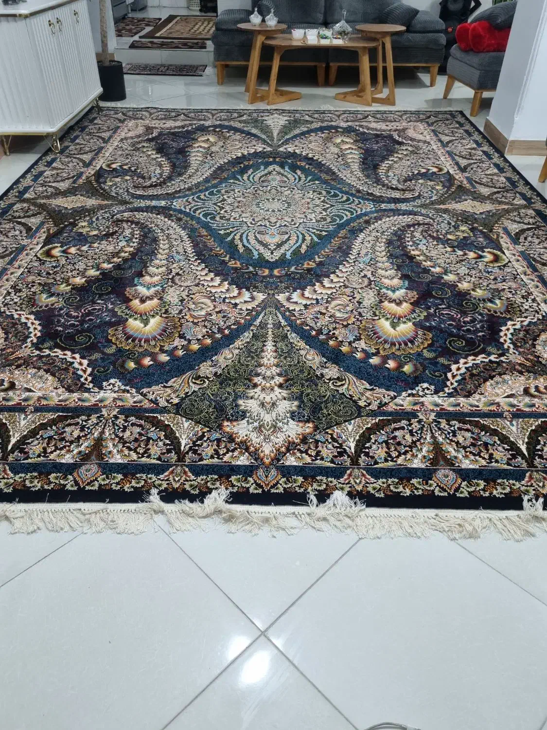 فرش ۱۲ متری ۷۰۰ شانه اکرلیک ۱۰۰درصد|فرش|پاکدشت, پاکدشت (مامازند)|دیوار