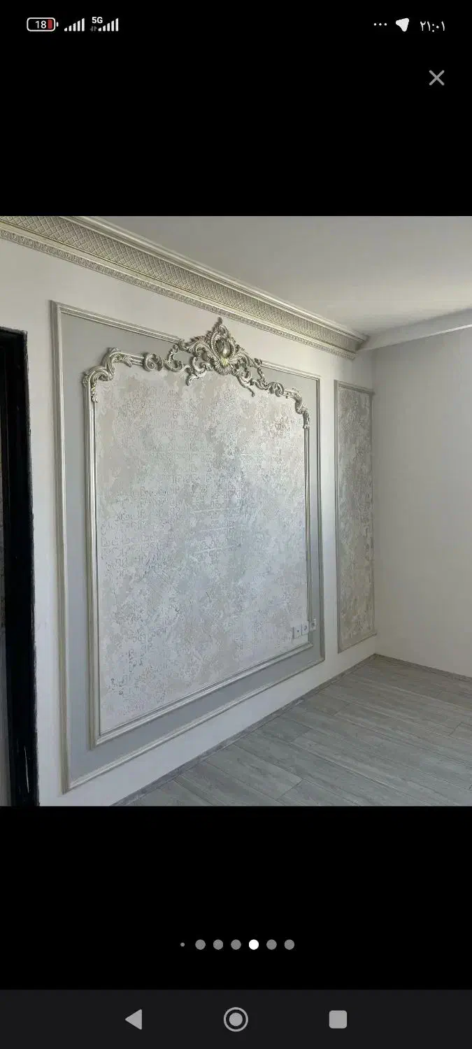 گچ بری و قاب بندی همراه رنگ|خدمات پیشه و مهارت|قم, پردیسان|دیوار