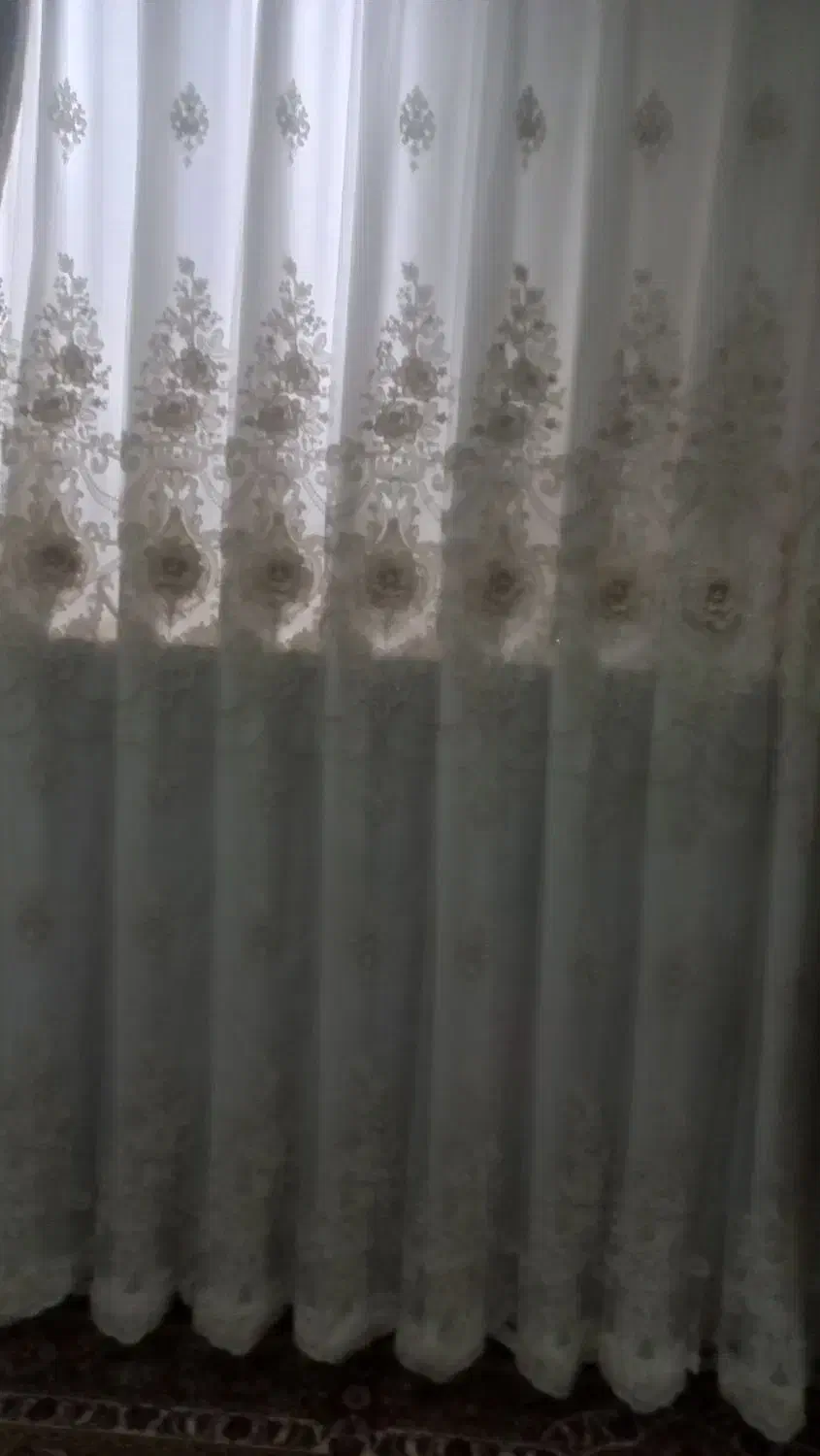 پرده حریر درحدنو ۹متر|پرده، رانر، رومیزی|کارون, |دیوار