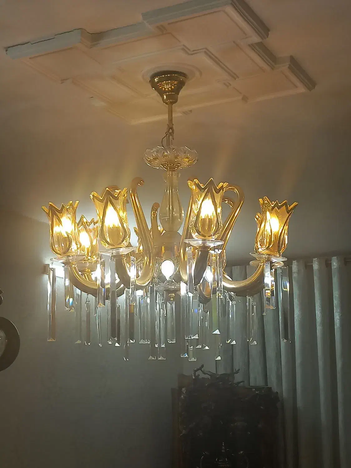 لوستر کریستال|لوستر و چراغ آویز|تهران, شارق|دیوار