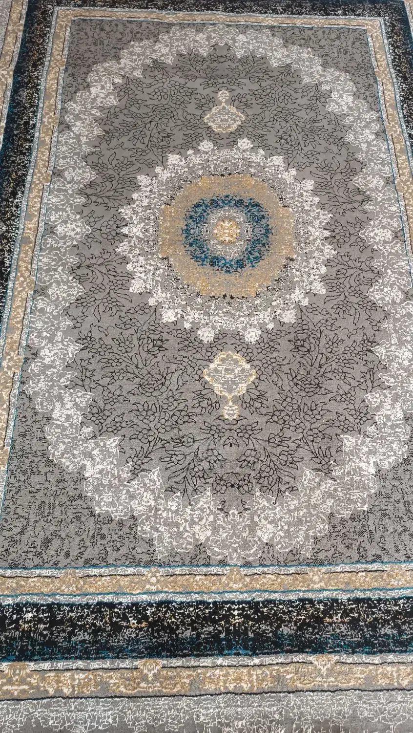 جفت(۲عدد) فرش شش متری طوسی تمیز و سالم|فرش|بیرجند, |دیوار