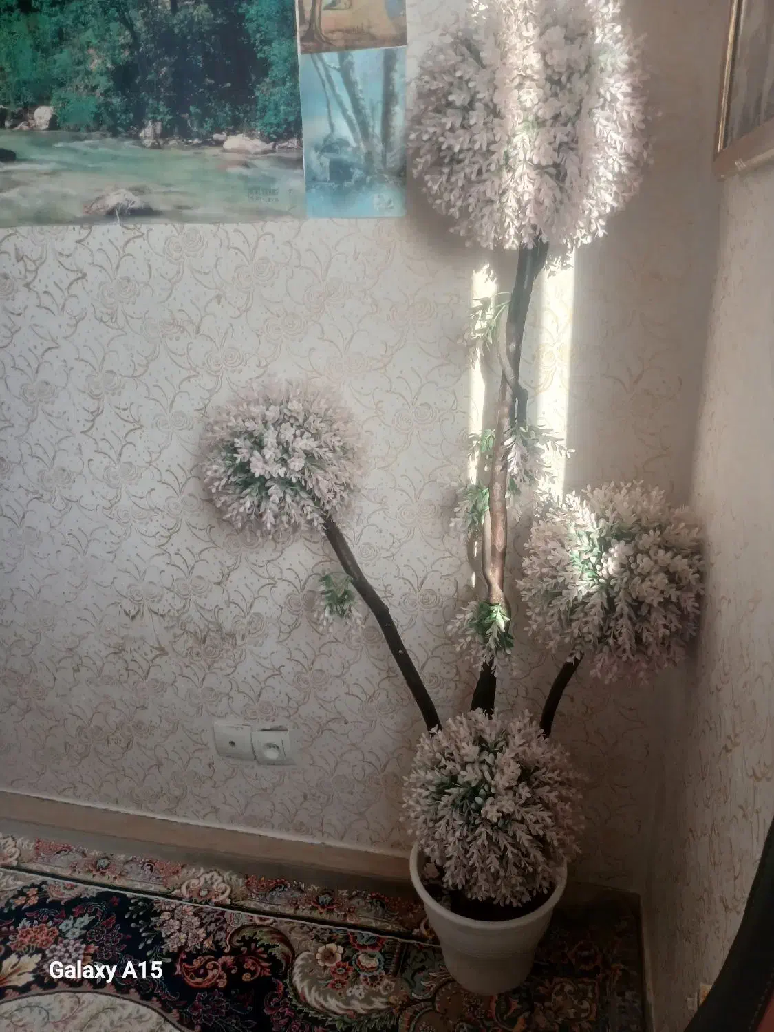 گل بزرگ بهاری|گل مصنوعی|ساوه, |دیوار