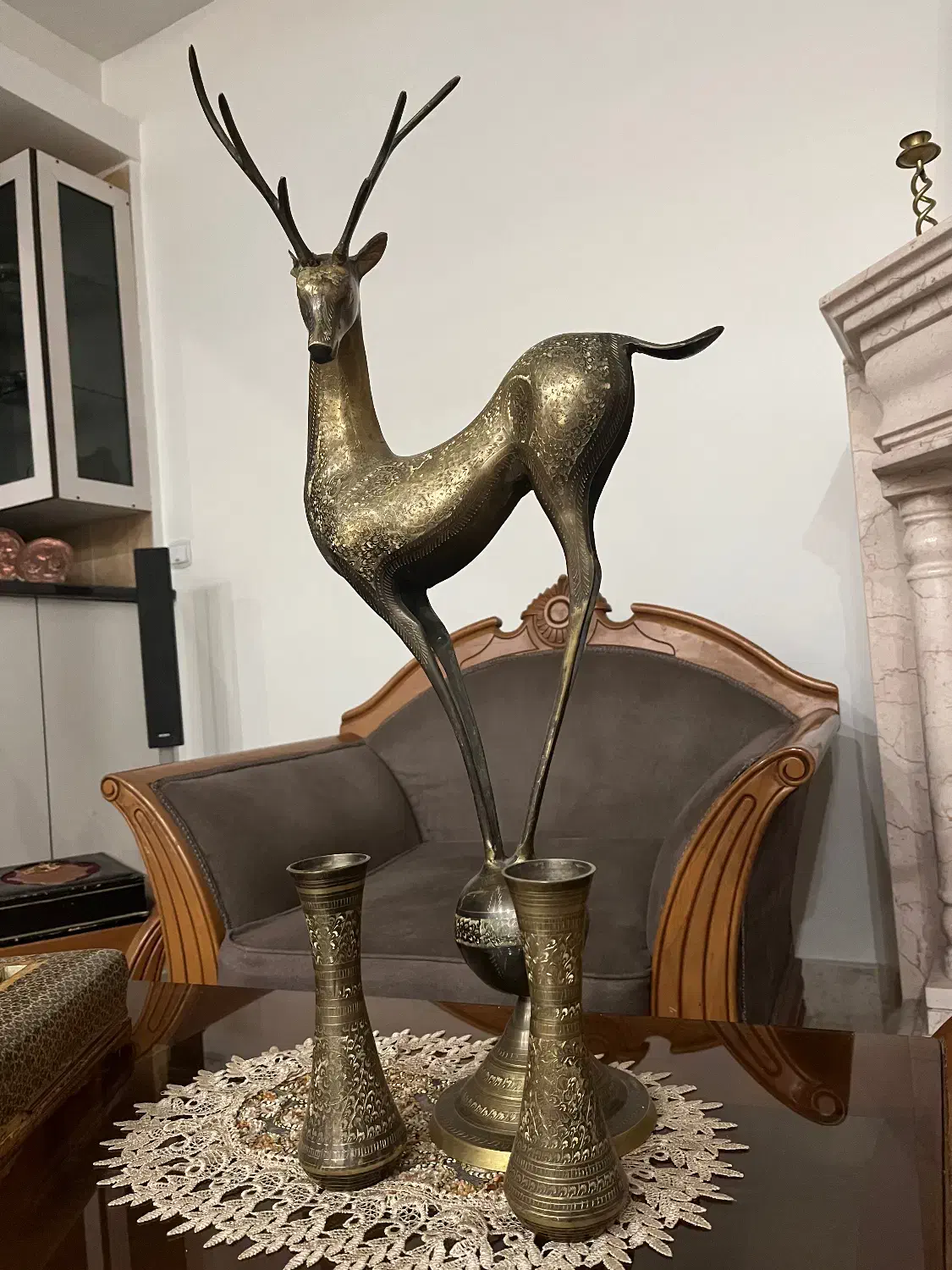 مجسمه گوزن برنزی|مجسمه، تندیس، ماکت|کرج, حاجی آباد|دیوار