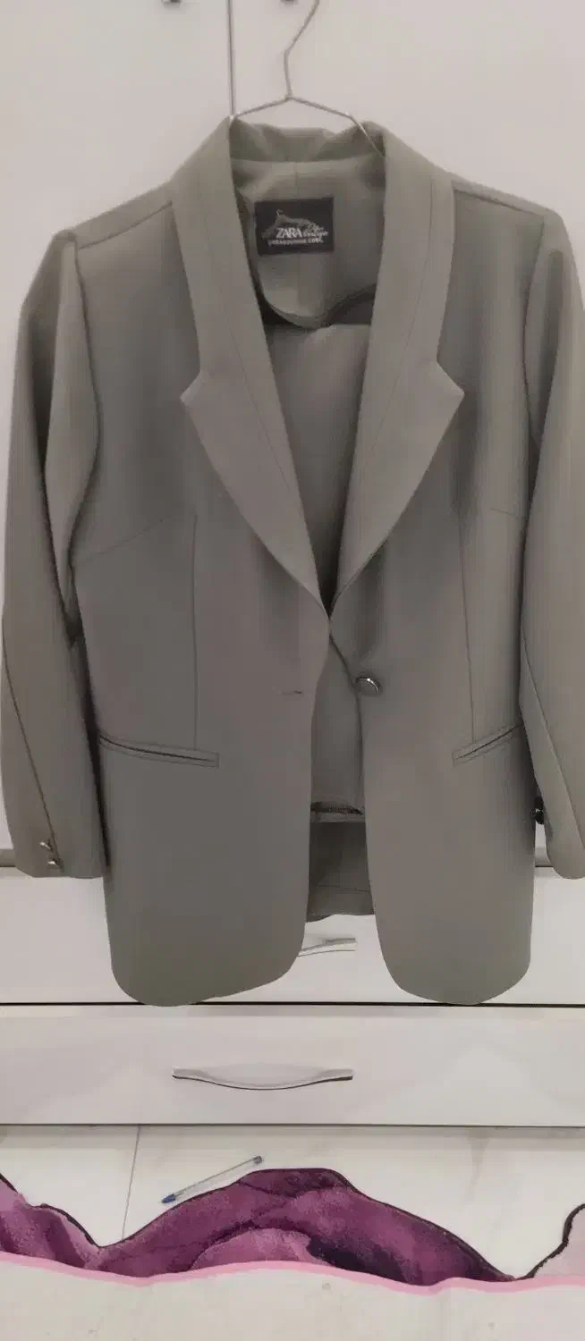 مانتوشلوار کجراه رنگ یشمی سایز ۴۲ .نو نو|لباس|فرخشهر, |دیوار