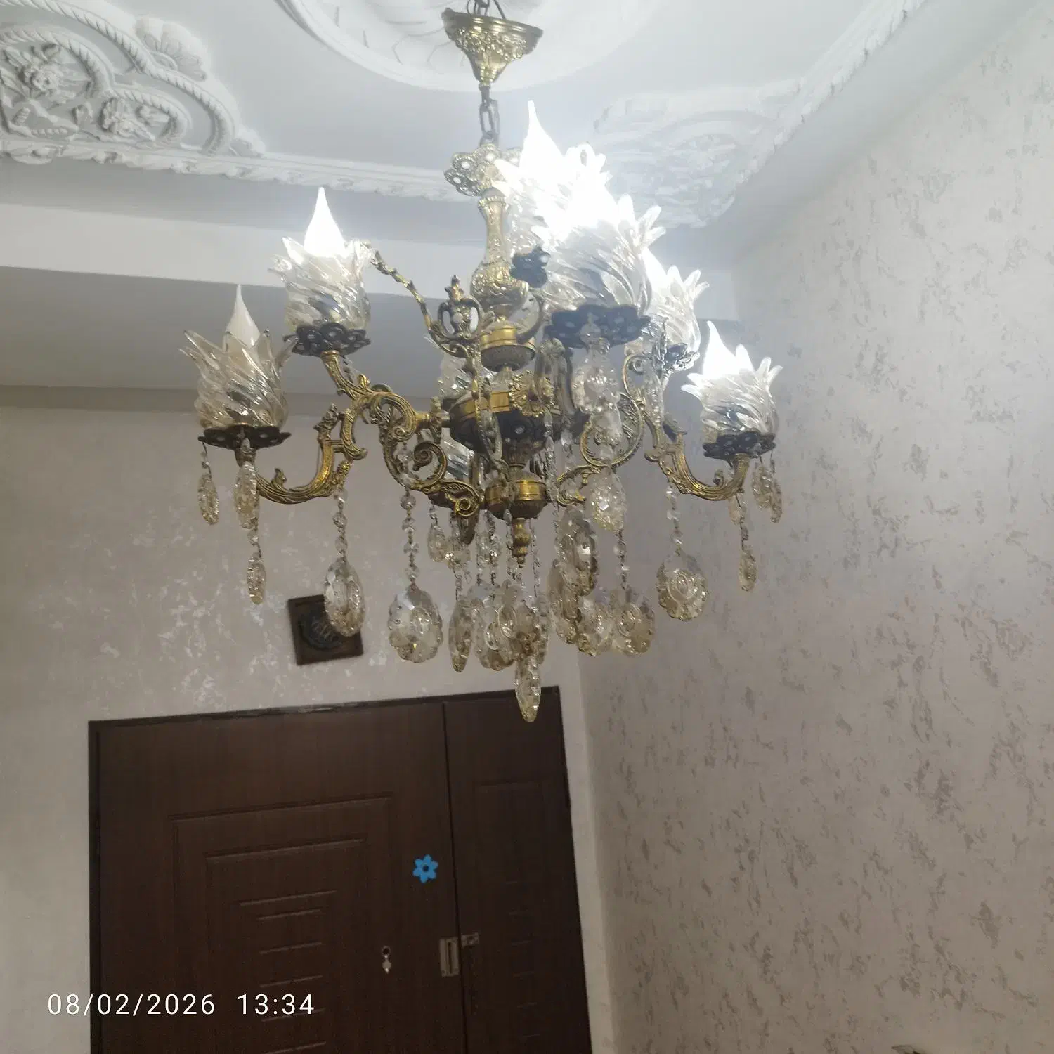 ۲عدد لوستر|لوستر و چراغ آویز|اسلام‌شهر, مظفریه|دیوار