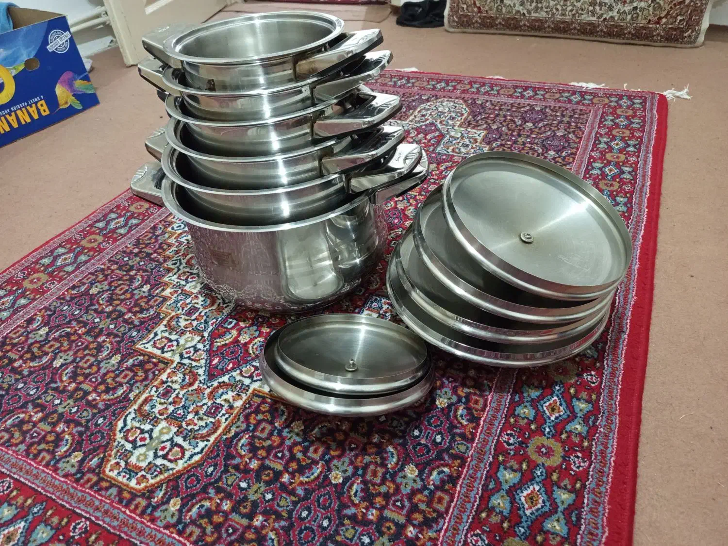 قابلمه استیل مارک فنسی اصل ایتالیا|ظروف پخت‌وپز|سنندج, |دیوار