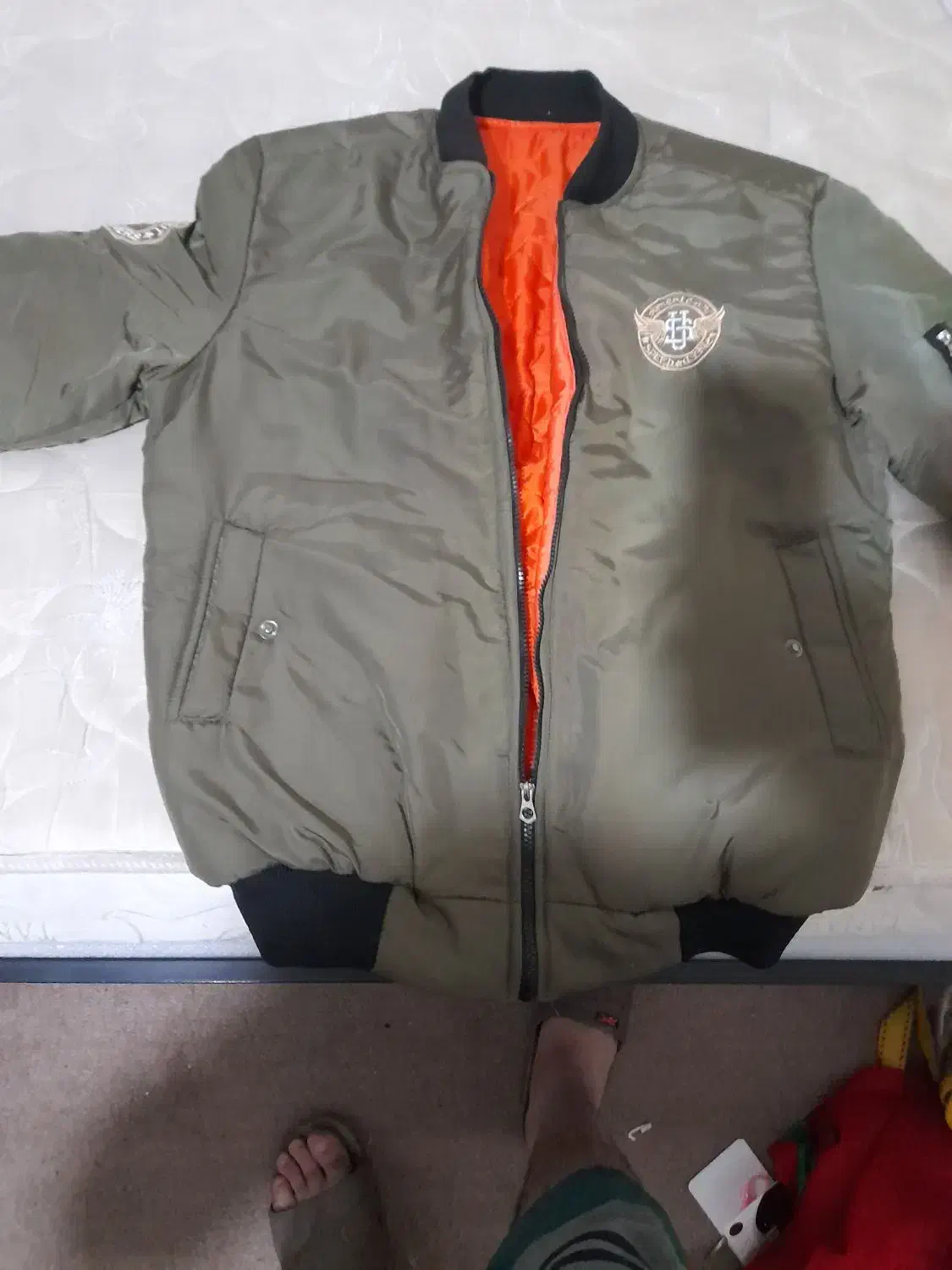 کاپشن خلبانی سبزرنگسایزLلارج|لباس|شاهین‌شهر, عطار|دیوار