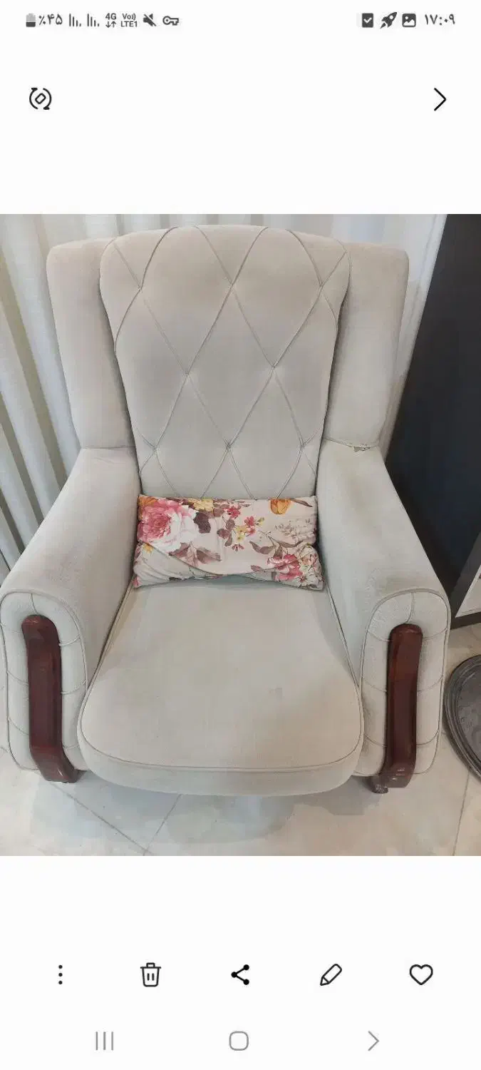 مبلمان۷نفره|مبلمان خانگی و میز عسلی|قائم‌شهر, |دیوار