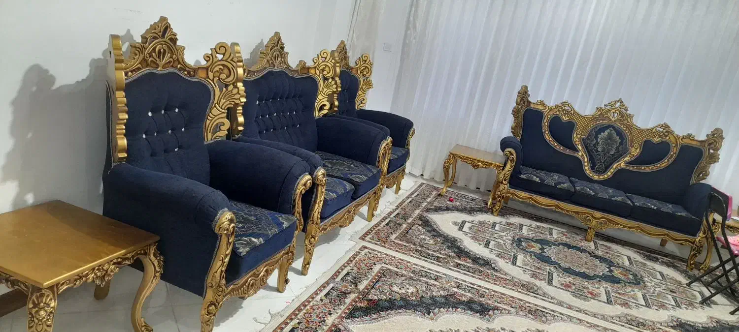 مبل ۷نفره|مبلمان خانگی و میز عسلی|کن, |دیوار