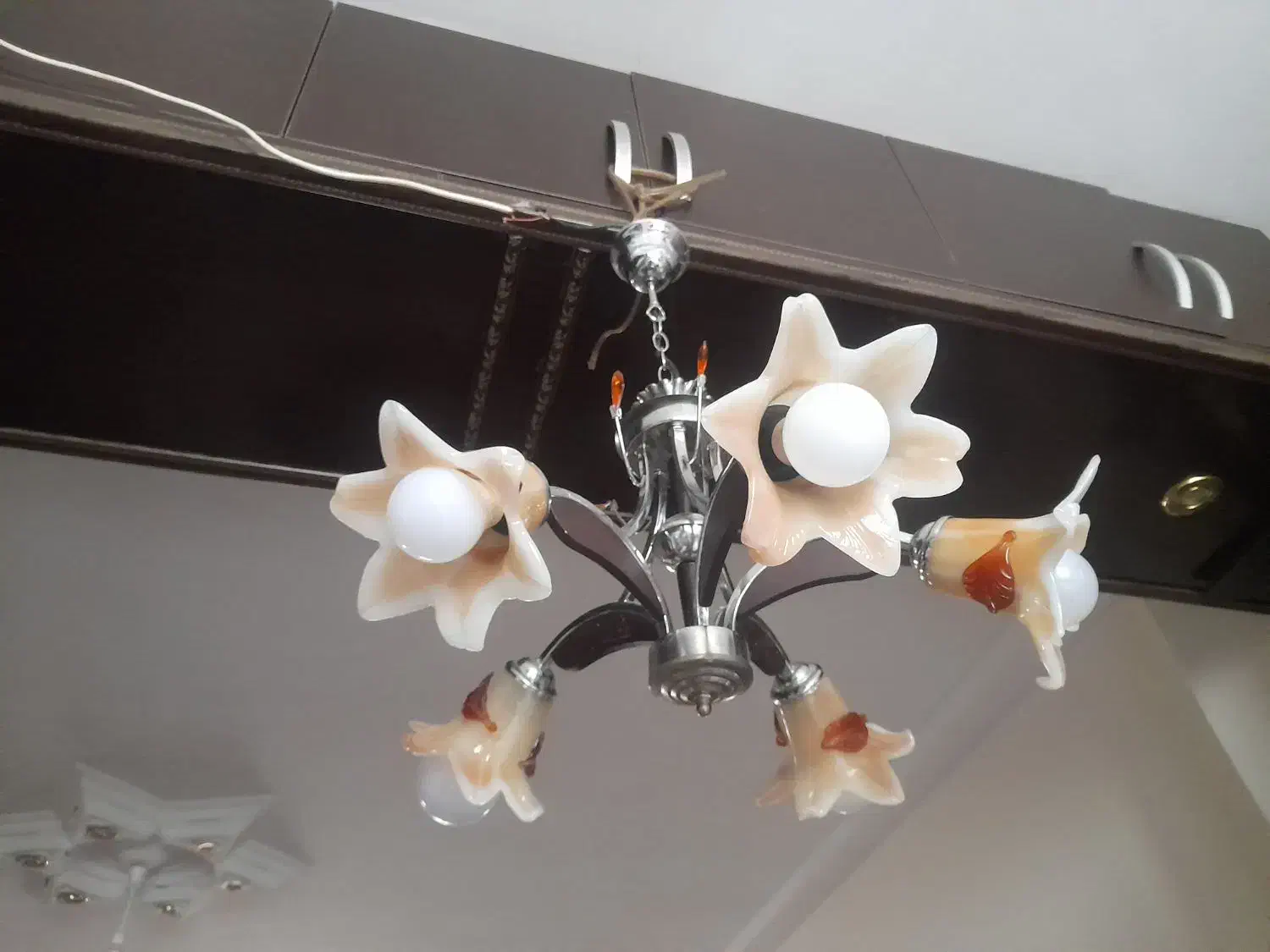 لوستر ۵ شاخه|لوستر و چراغ آویز|الوند, |دیوار