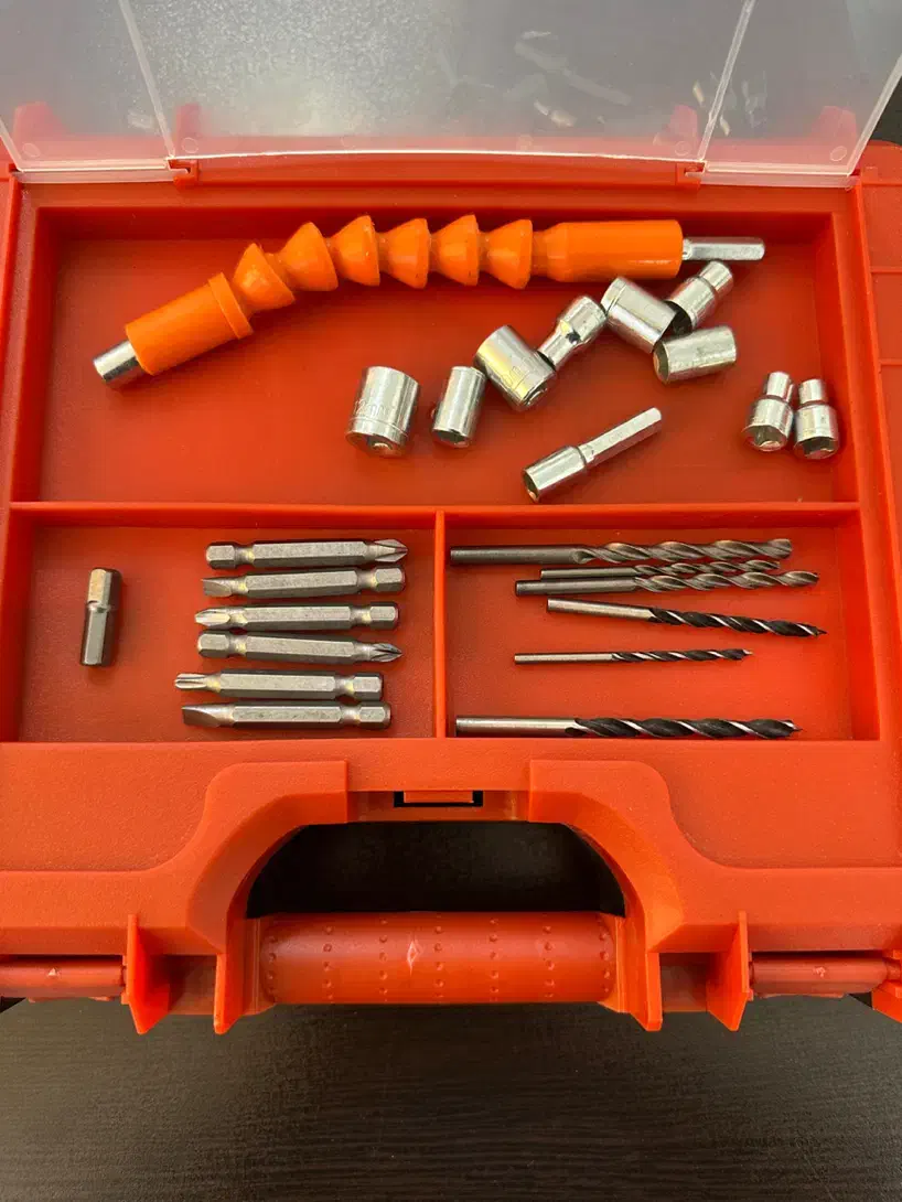 کیت کامل دریل شارژی ۱۲ ولت ۲۷ پارچه المکس|ماشین‌آلات صنعتی|شیراز, شهرک صنعتی شیراز|دیوار