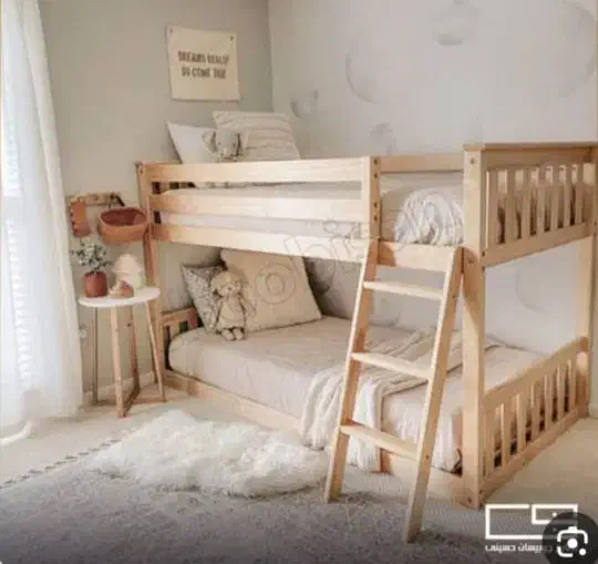 تخت دو طبقه . کلبه . کودک جوان سرویس چوبی سیسمونی|تخت و صندلی بچه|مشهد, نوید|دیوار