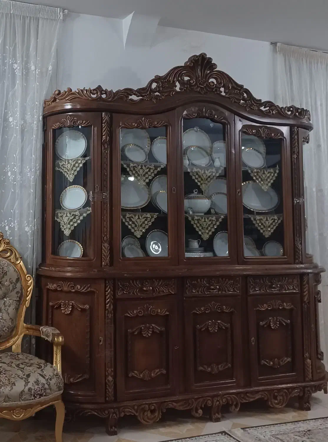 بوفه  ویترین   کمد|بوفه، ویترین، کنسول|قائن, |دیوار