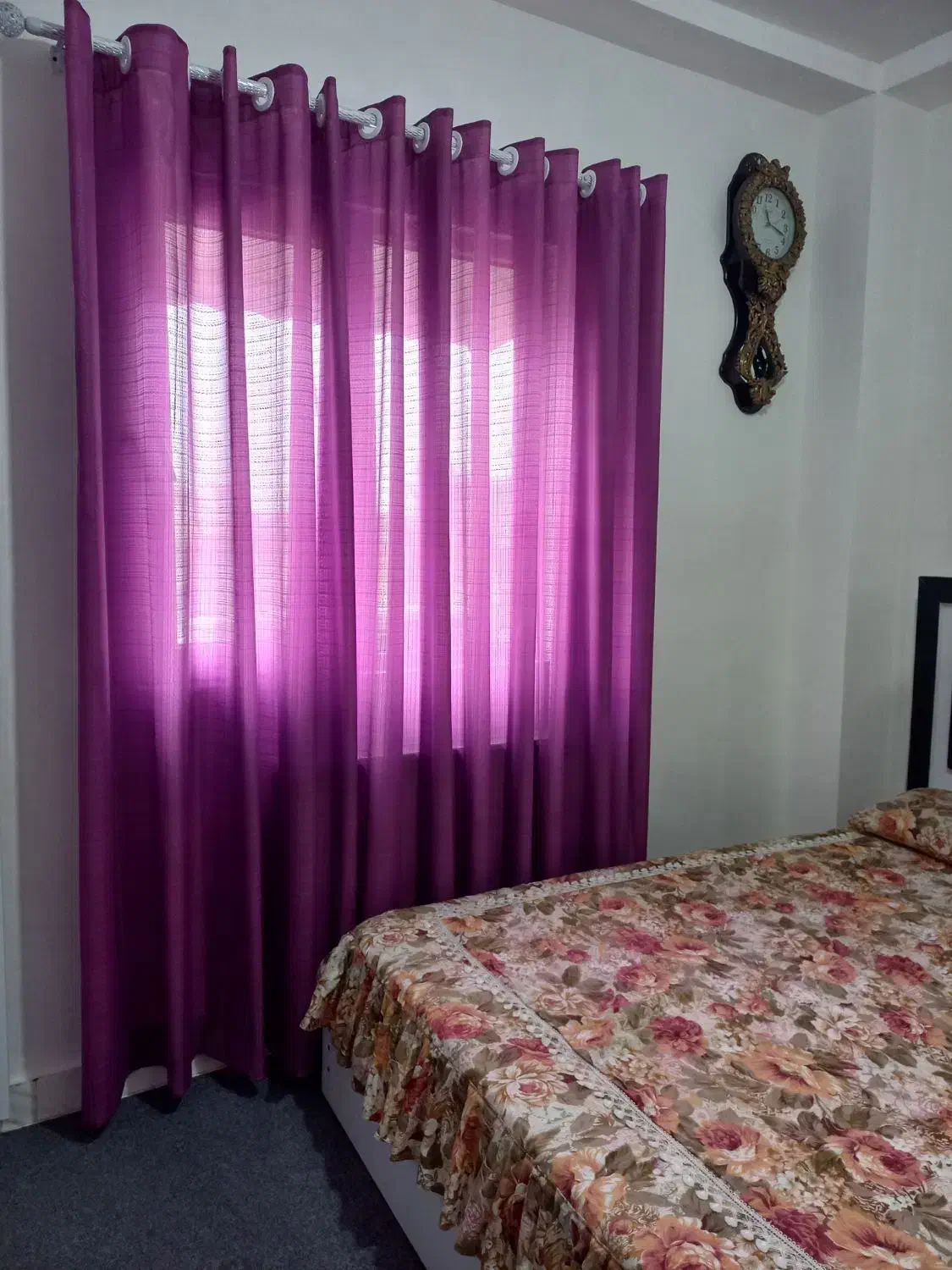 باسلام دوعدد پرده اتاق خواب|پرده، رانر، رومیزی|رشت, ولکس|دیوار