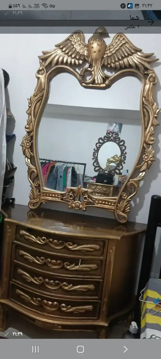 سرویس تختخواب چوب راش سالم|تخت و سرویس خواب|کهریزک, |دیوار