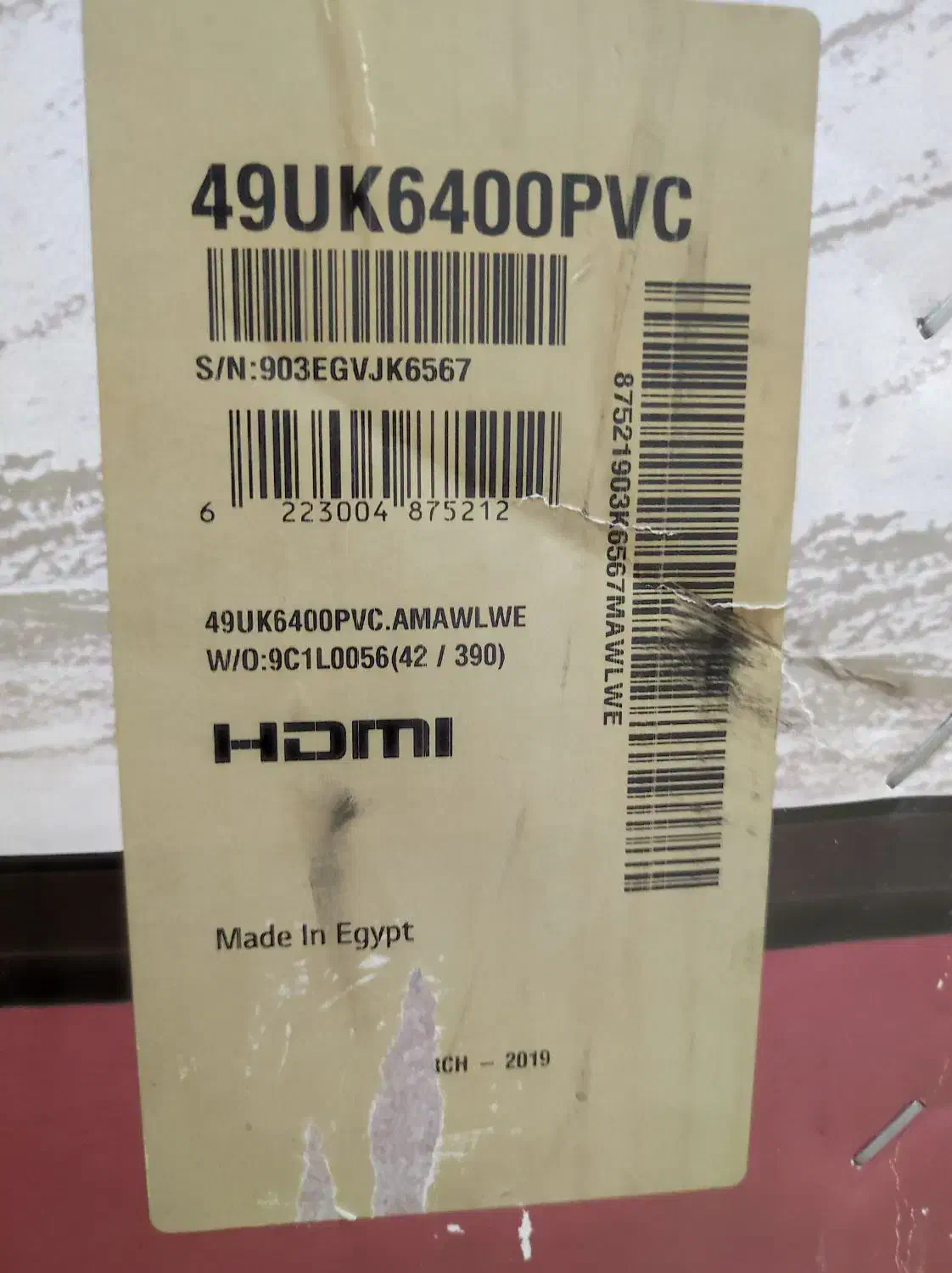 تلویزیون ال جی ۴۹ اینچ 4k مصری|تلویزیون و پروژکتور|بندر ماهشهر, |دیوار