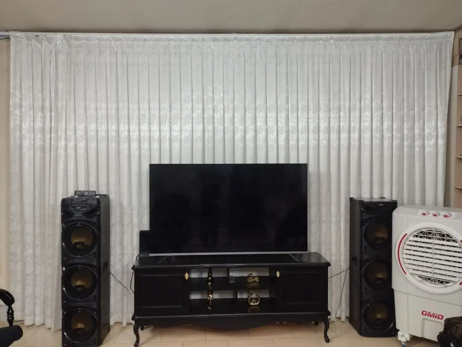 پرده پذیرایی 14متر طرحدار|پرده، رانر، رومیزی|مشهد, کوی المهدی|دیوار