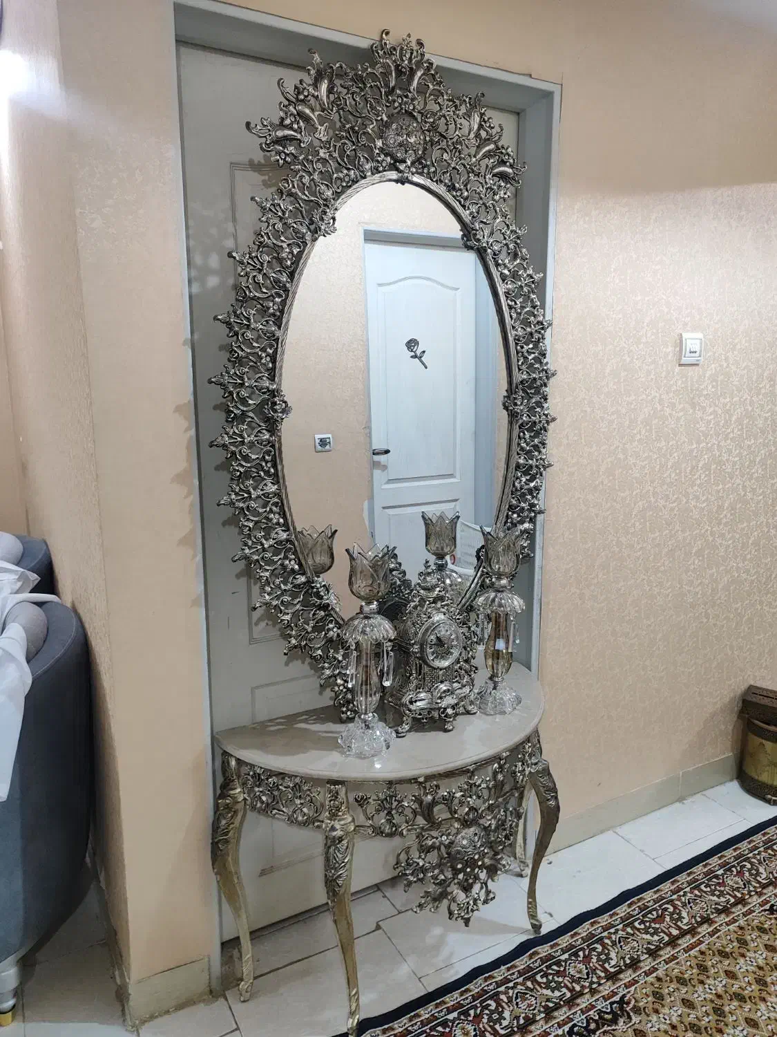 آیینه و شمعدان و ساعت|آینه|قم, پردیسان|دیوار