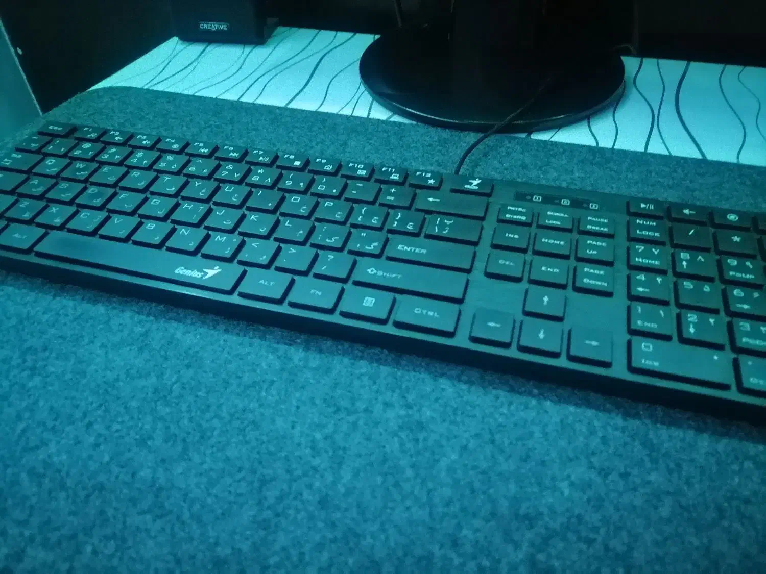 کیبورد جنیوس مدل slim Star 126 Black|قطعات و لوازم جانبی رایانه|کرمان, |دیوار