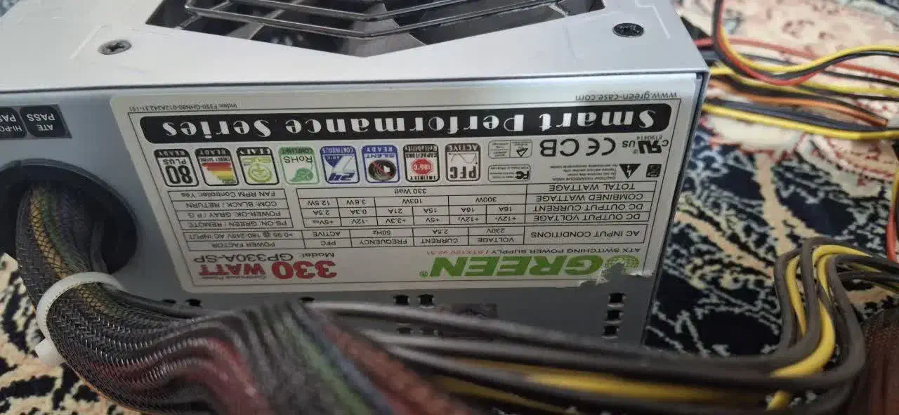 پاور کامپیوتر گرین 330 وات|قطعات و لوازم جانبی رایانه|خرم‌آباد, |دیوار