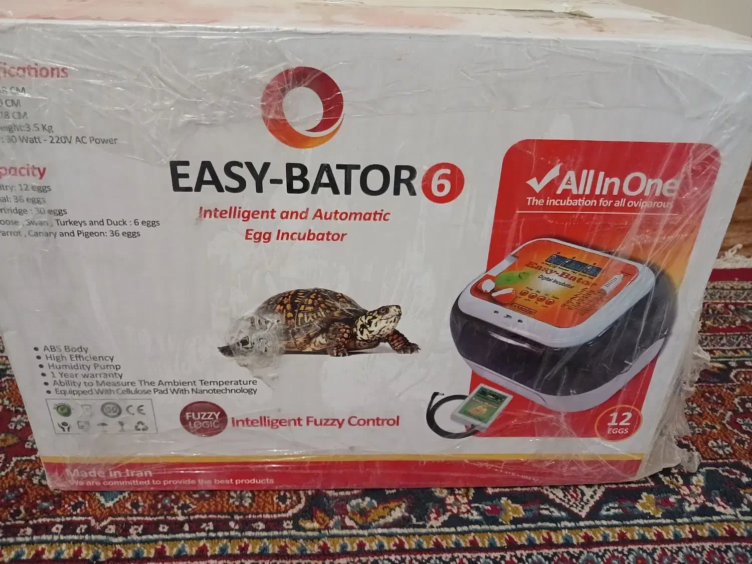 دستگاه جوجه کشی حرفه ای۱۲عددی اسکندری|لوازم جانبی حیوانات|نهبندان, |دیوار