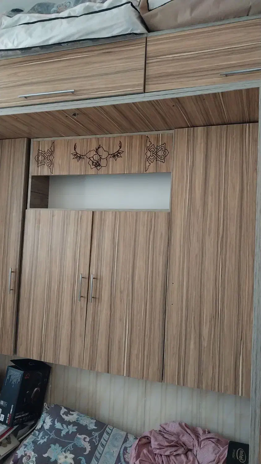 کمد دیواری همراه تخت ۲نفره تاشو|تخت و سرویس خواب|زنجان, |دیوار