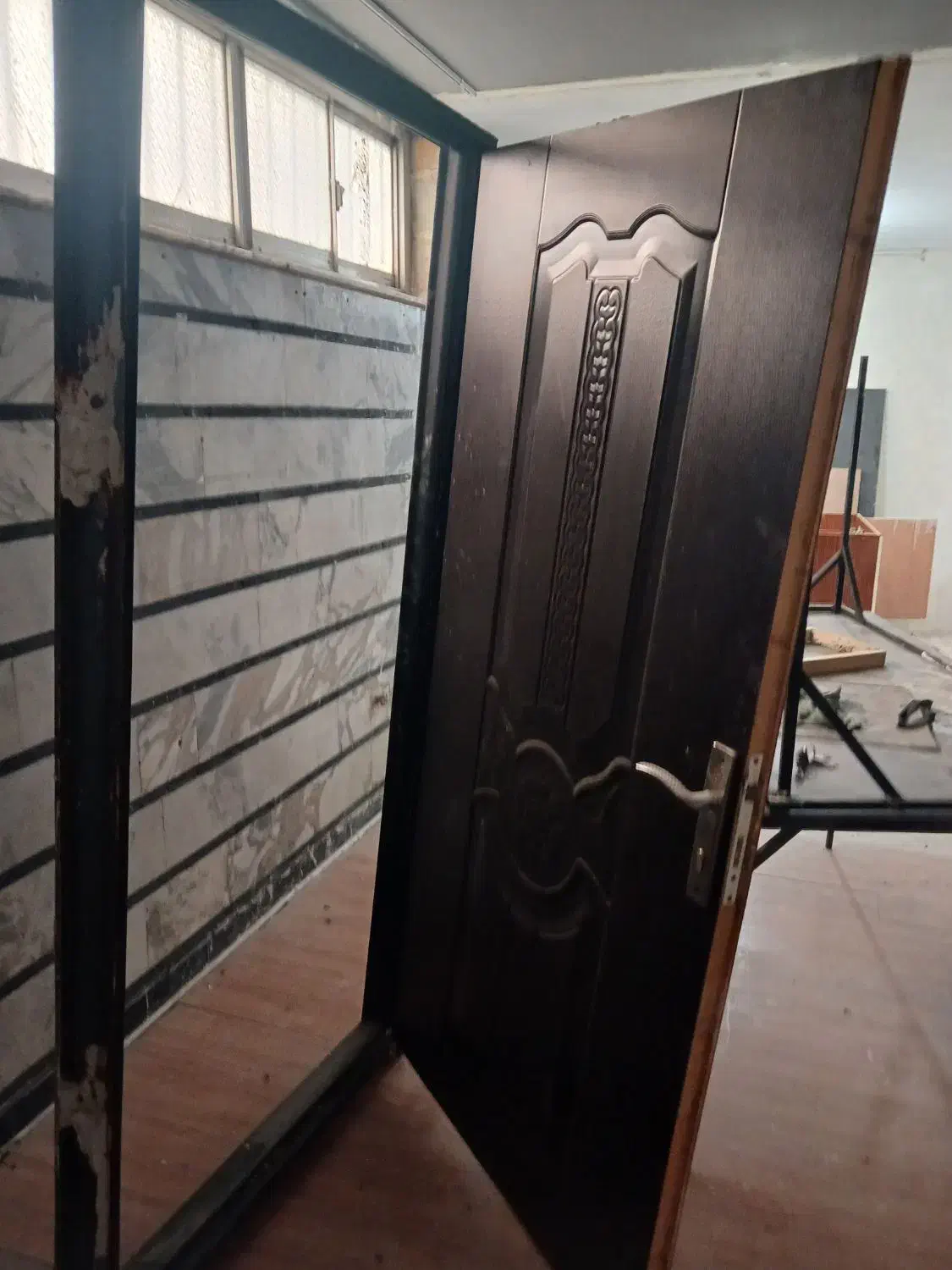 درب چوبی با چارچوب فلزی|مصالح و تجهیزات ساختمان|تهران, خانی آباد نو شمالی|دیوار