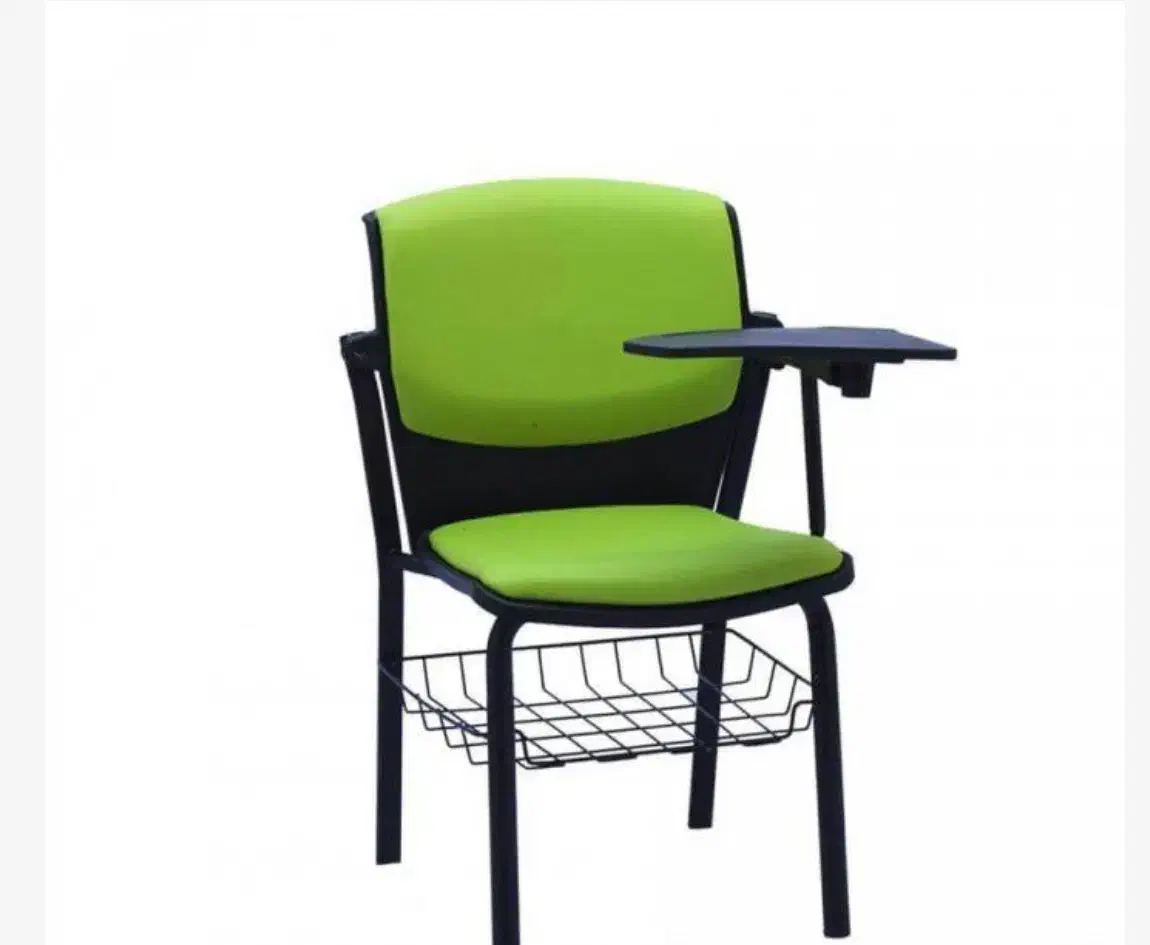 ۱ عدد صندلی دسته دار دانش آموزی چرم مشکی ماکان|صندلی و نیمکت|خرم‌آباد, |دیوار