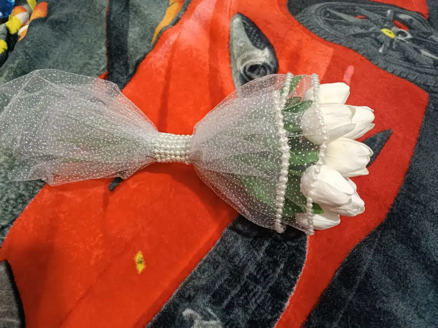 دسته گل عروس|گل مصنوعی|خورموج, |دیوار