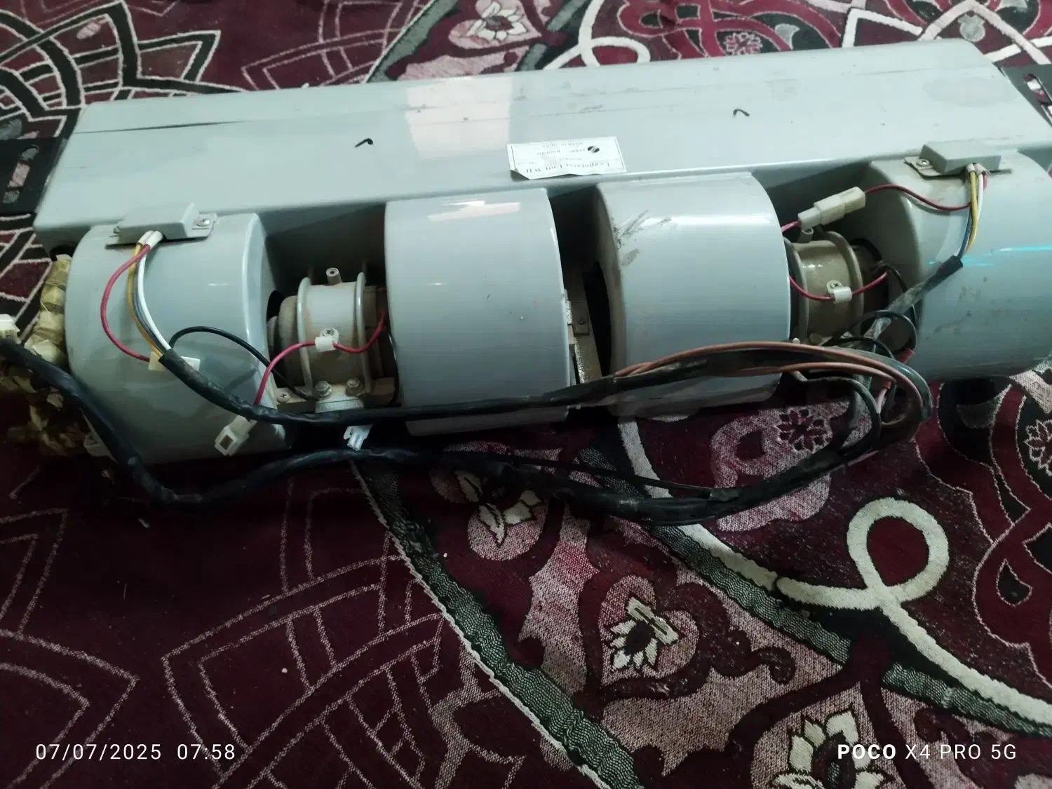پنل کولر دو فن 24v|کولر گازی و فنکوئل|اهواز, کوی مهدیس|دیوار