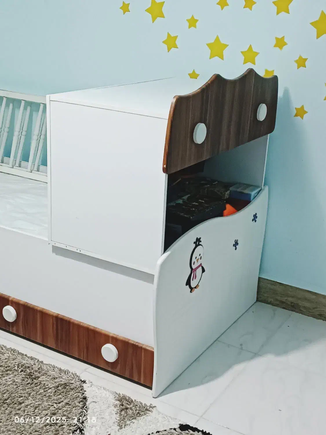 فروش تخت خواب کودک با تشک رویال طبی فنری|تخت و سرویس خواب|بندر کنگان, |دیوار