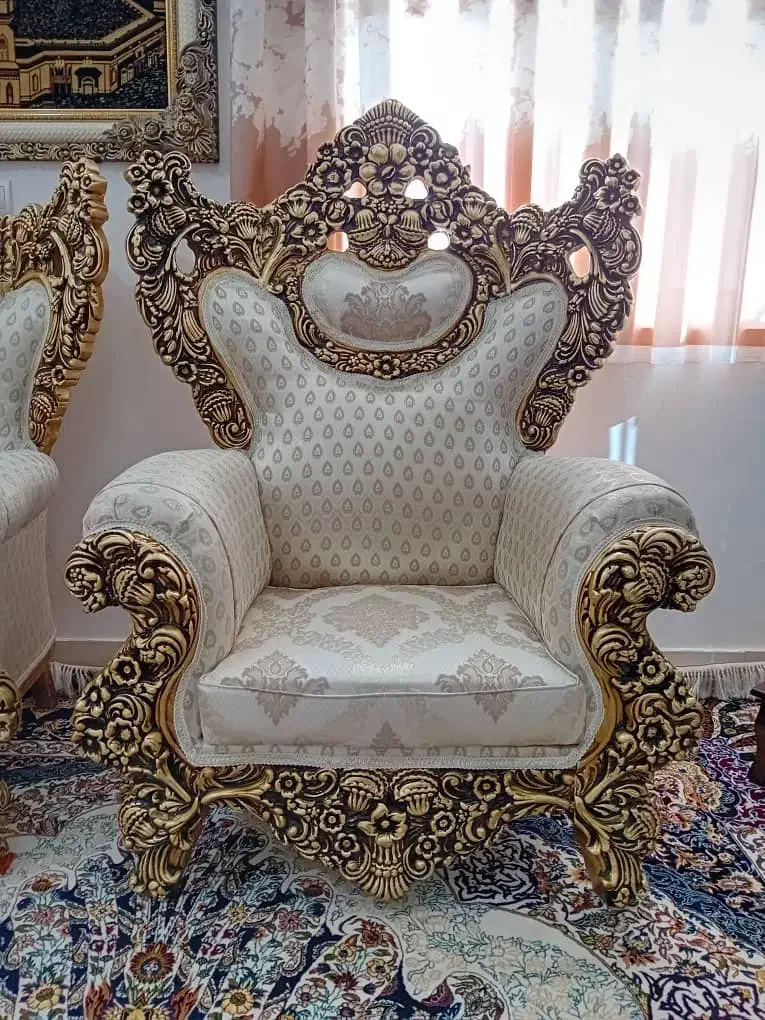 مبل سلطنتی ۹ نفره|مبلمان خانگی و میز عسلی|بیرجند, |دیوار