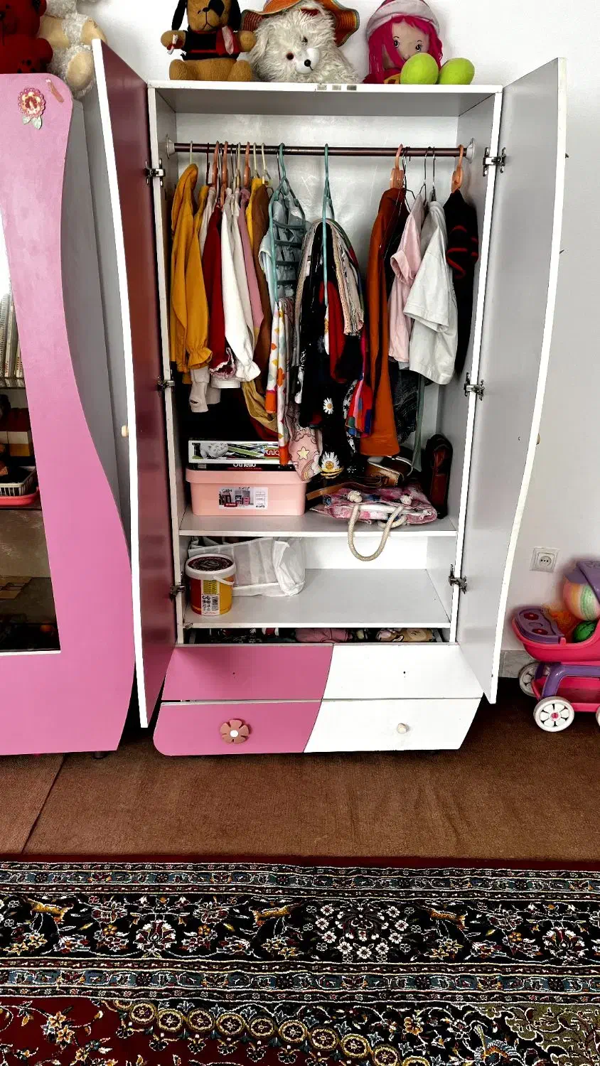 تخت خواب و کمد سیسمانی|اسباب و اثاث بچه|سبزوار, فقیه سبزواری|دیوار