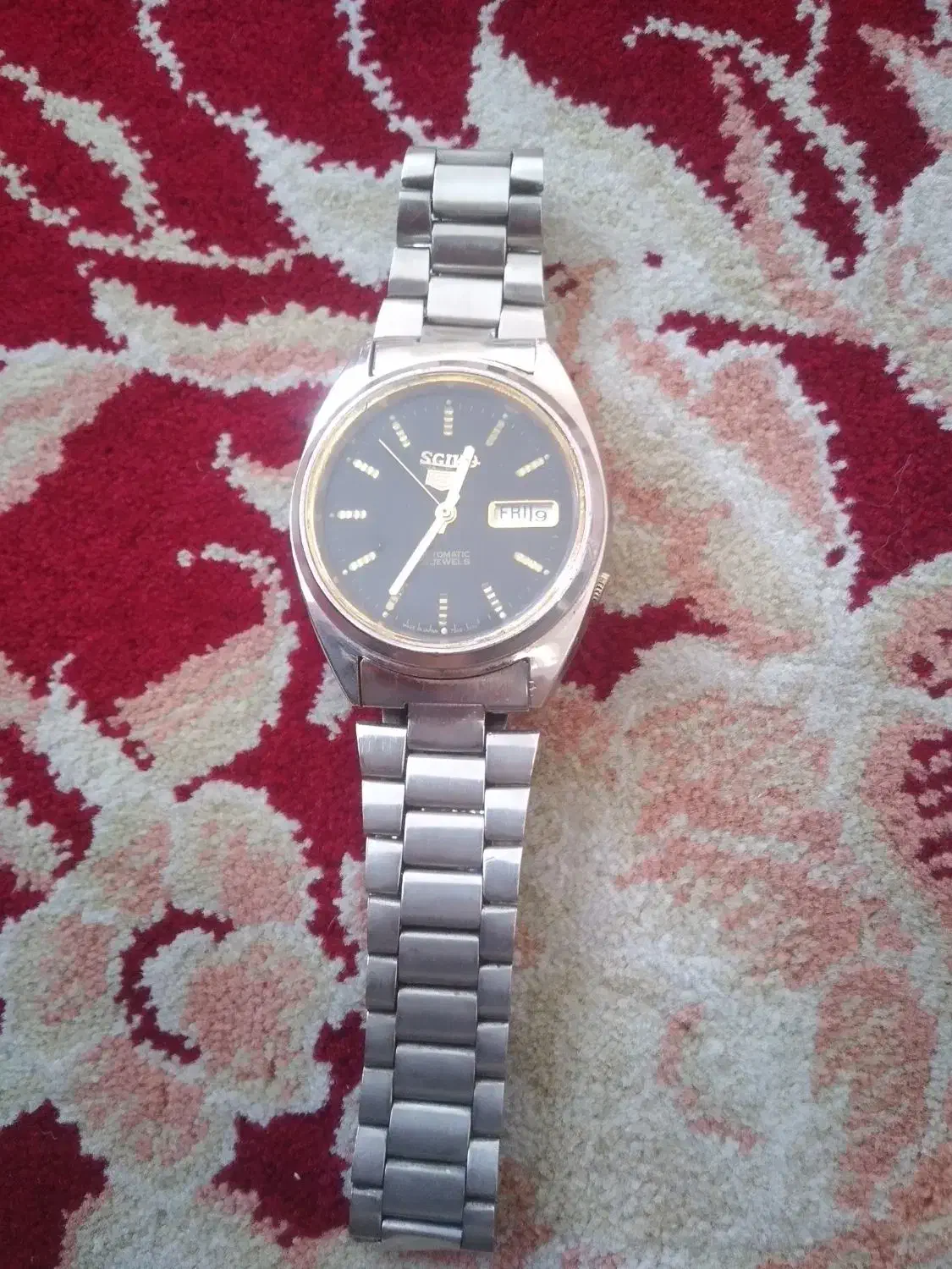 ساعت سیکو پنج ۲۱سنگ اتوماتیک شب نما|ساعت|ساوه, |دیوار